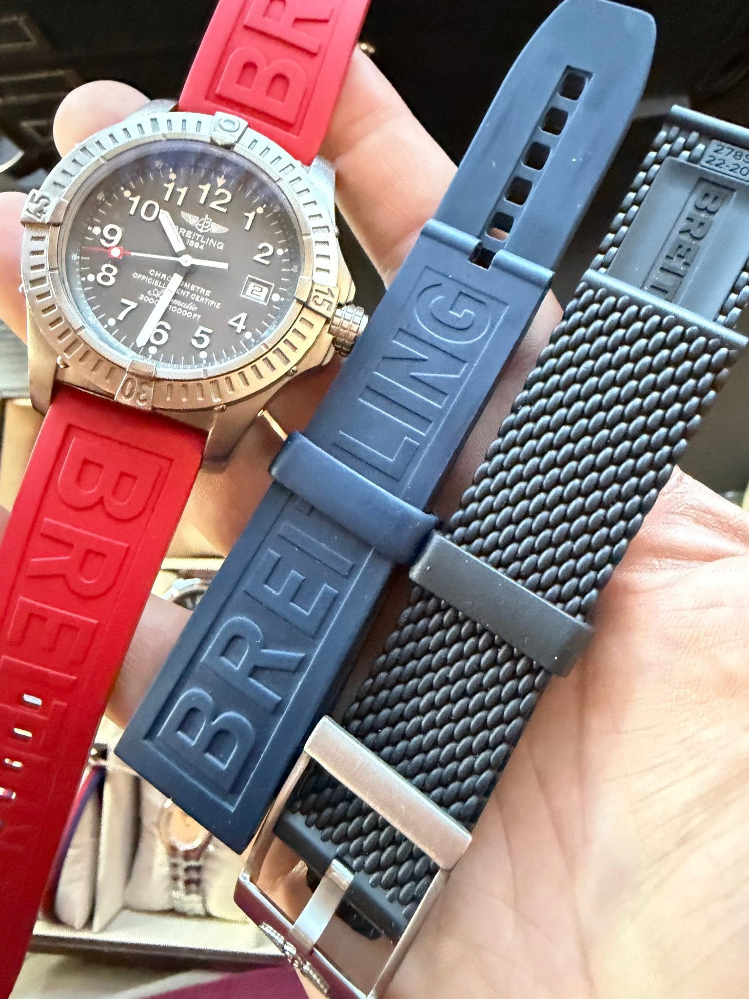 May be an image of digital watch and text