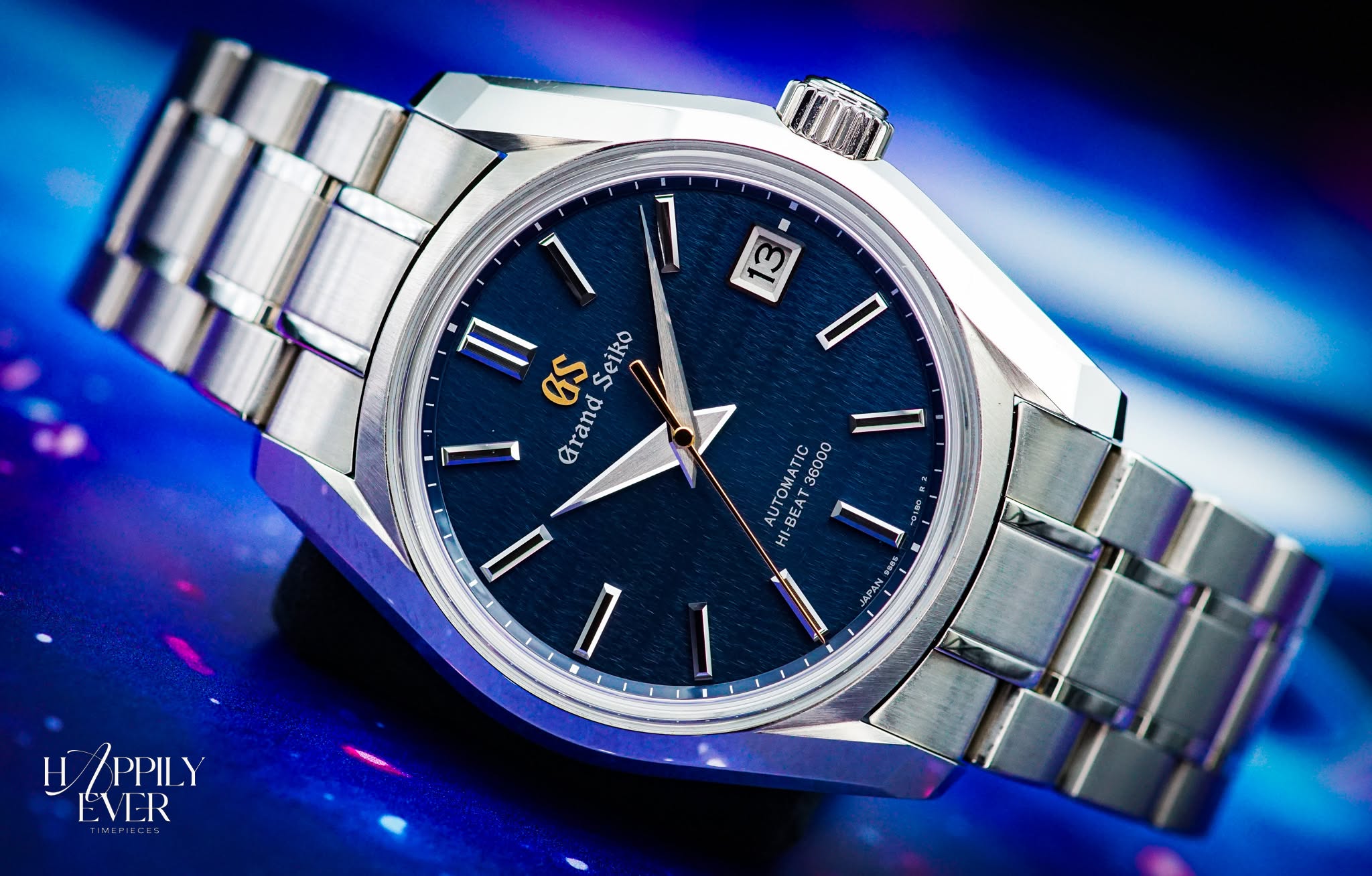 May be an image of wrist watch and text that says 'حمس ကြ L I 1 GS Seiko G rana n AUTOMATIC HC 36000 HI- HI- -BEA OFIG I H /PPILY EVER'