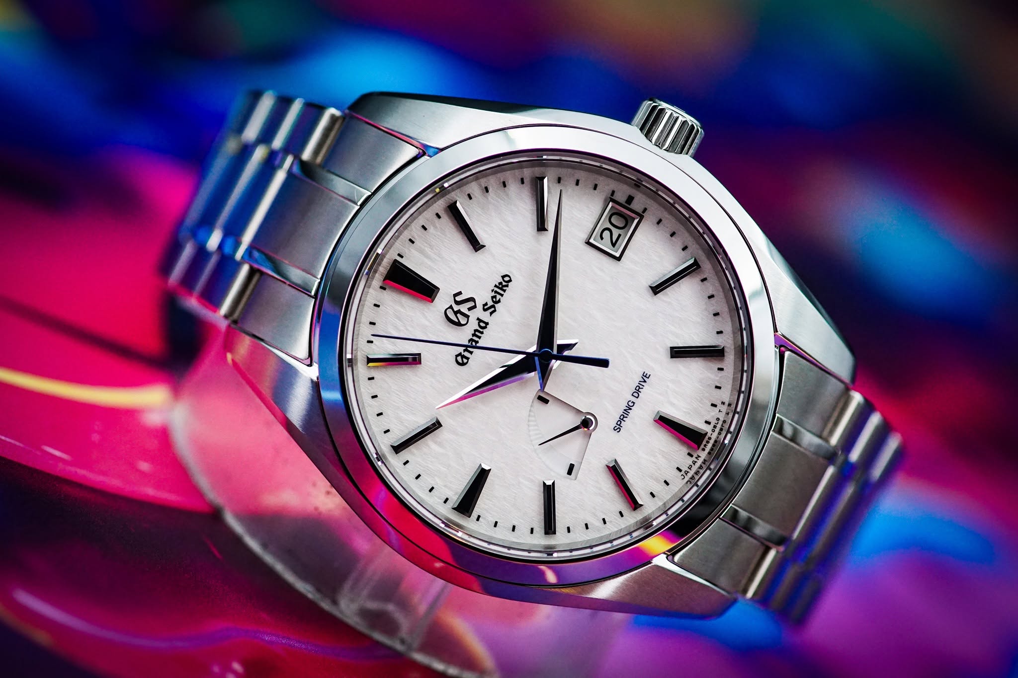 May be an image of wrist watch and text that says 'GS Seiko Grand ar DRIVE SPRING Ϋ±'