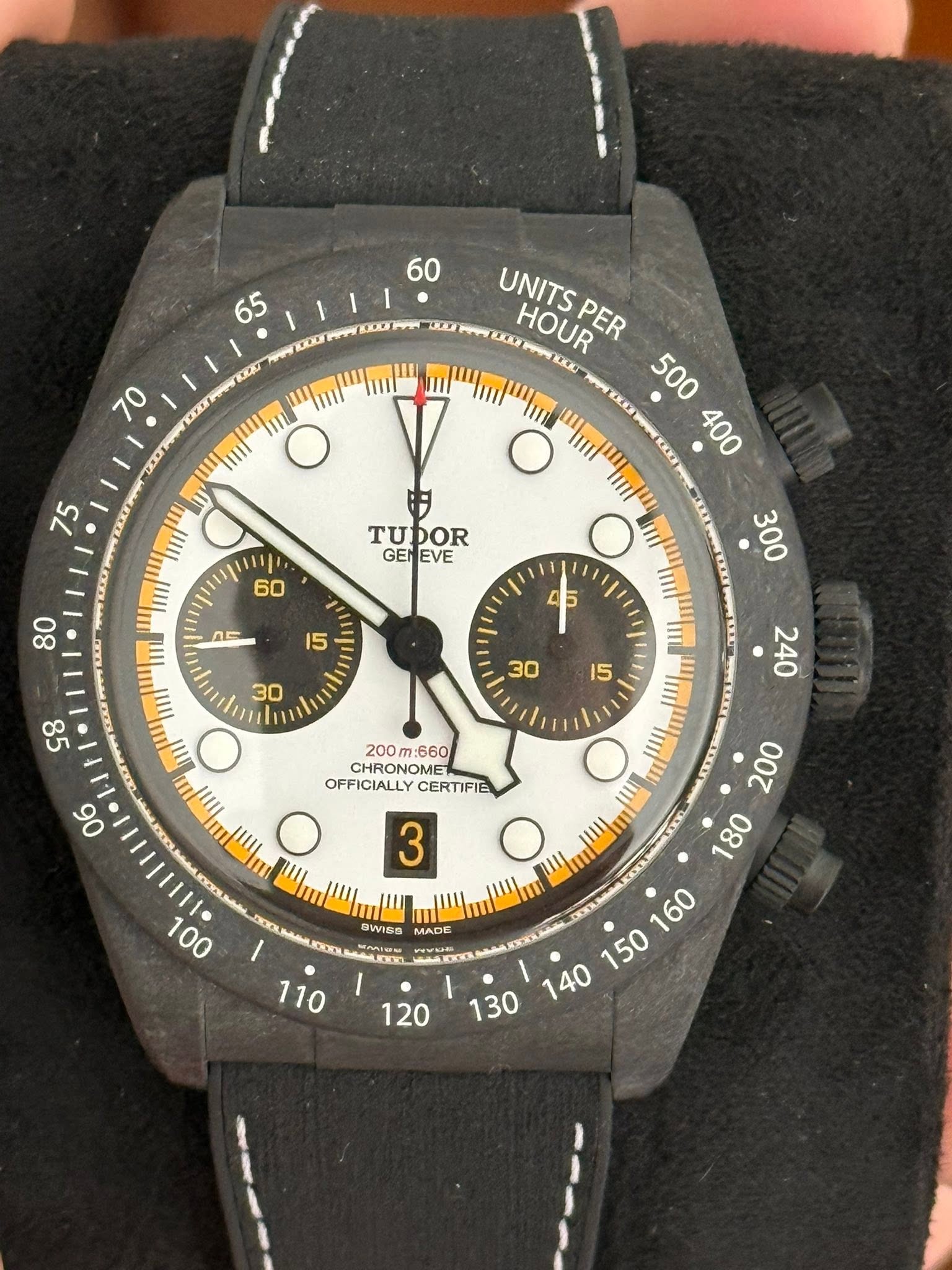 May be an image of wrist watch and text that says '60 65 nooor "ππ/" 70 0 UNITS KOOOPPN D00 PW UNITSPER PER 000 HOUR PI PK K0 κκΚΩ 500 KKC 400 ππα" 75 TUDOR DOR TU GEN EVE 60 80…
