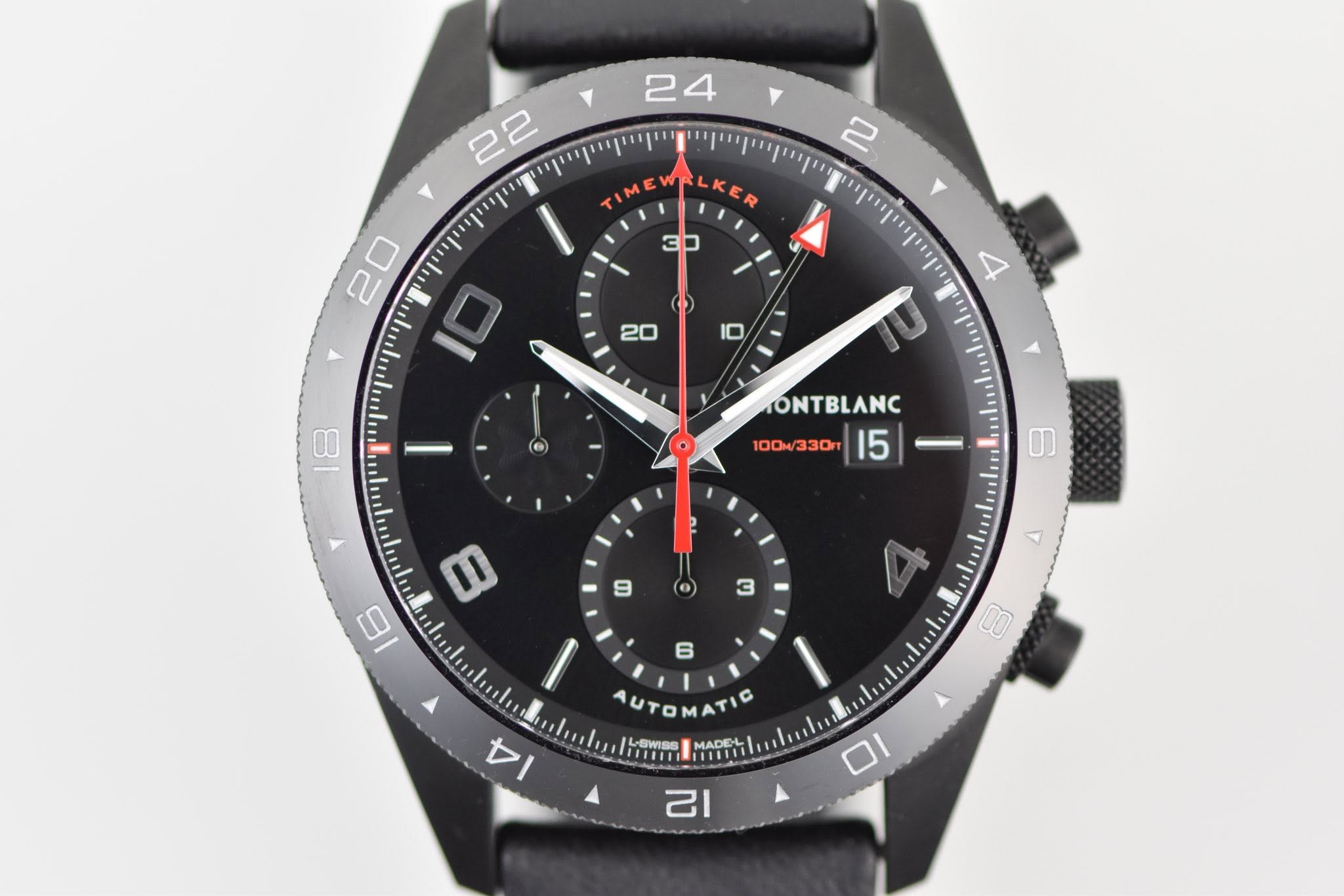 May be an image of wrist watch and text that says '2 22 2 I 24 וקשןייןיייייישיי 2 y S 8 e) TONTBLANC 100M/330T 100W33015 330л 15 100M I A1 AUTOMATIC 0 4 LaWss MADEL 1110 21 LU…