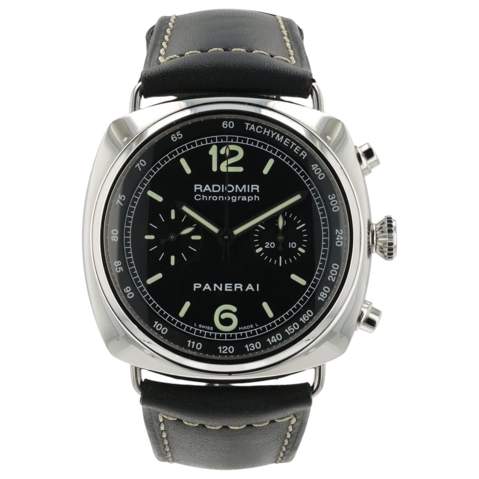May be an image of wrist watch and text that says ' un חב 12 400 RADIOMIR AGNANAN Mn TACHYMETER Chronigraph Mtnn 240 300 o TUT PANERAI ΑΙ'