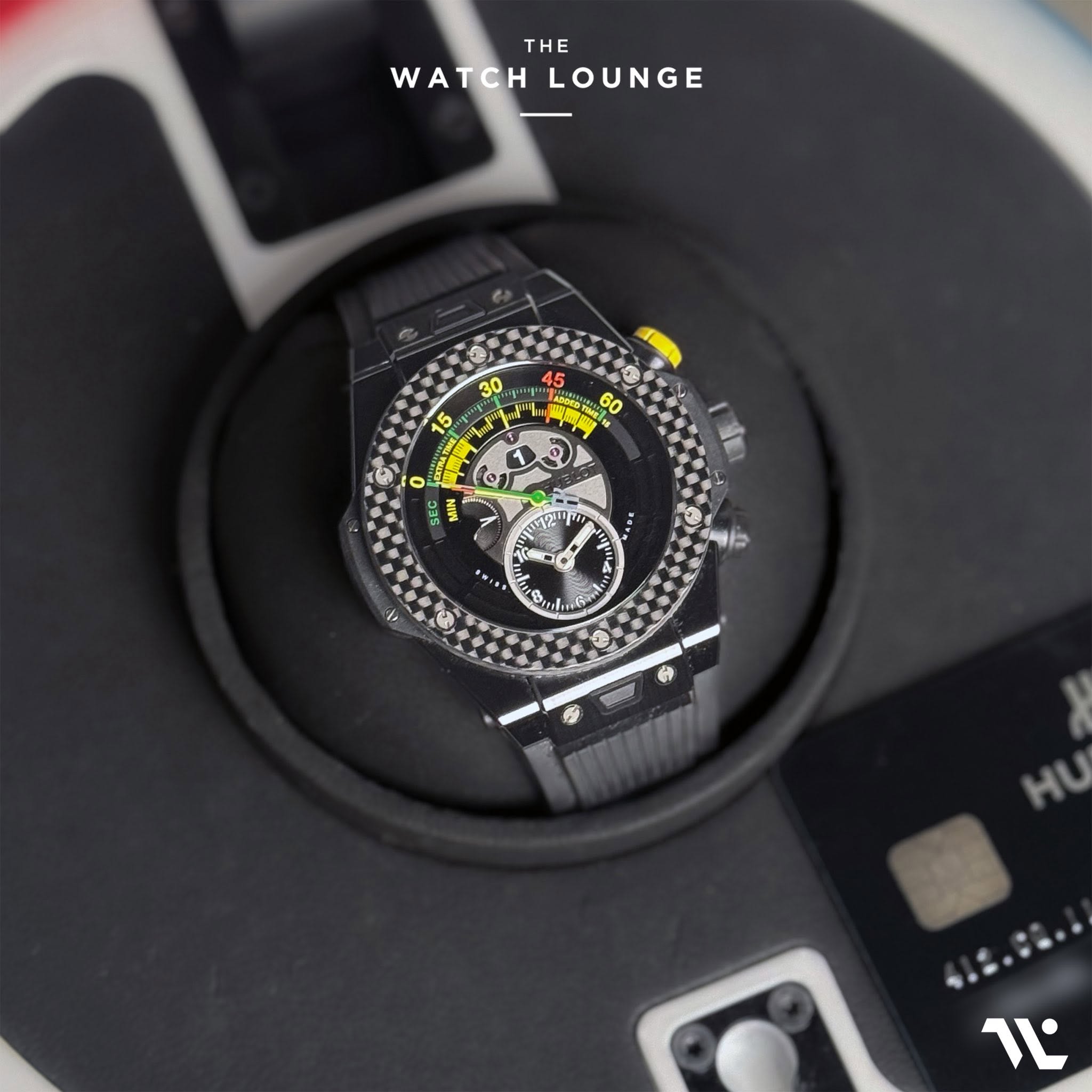 May be an image of digital watch and text that says 'THE WATCHLOUNGE WATCH LOUNGE MIN C 。 A እነኛ Si l جاوست و 1 - E 今 Me لا'