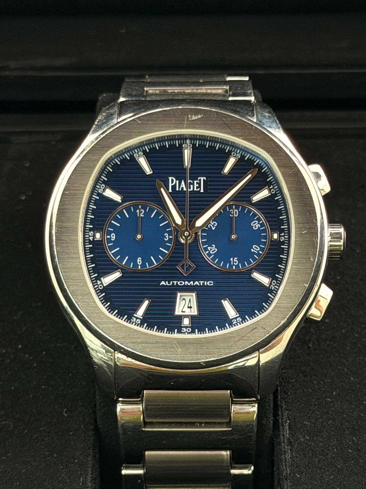 May be an image of wrist watch and text that says 'Sast 日書 50 50 PIAGET 12 =10 45 ร่ก 30 9 O 25 S 3- 05 o 형 15 AYTOMAT = 20 படய 24 30 25 ั 1n'