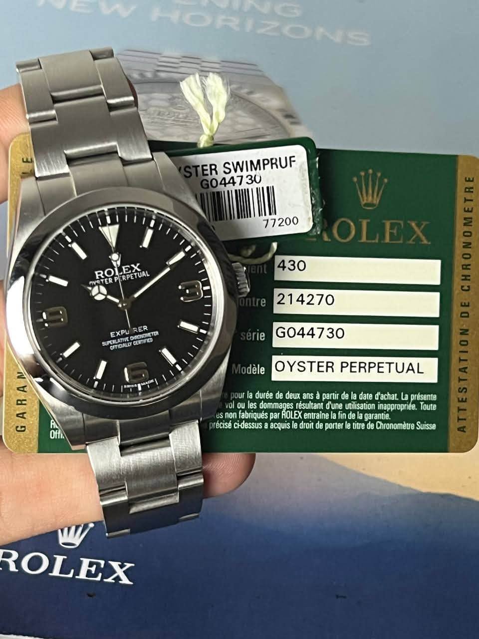 May be an image of wrist watch and text that says 'ER SWIMPRUF ROLEX TERFERPETUAL FERPETUAL RO YSTER 430 EXPU EXPURER RER RER GETCO SONCMETE ETER CITCELET CERTFICO 214270 ie…