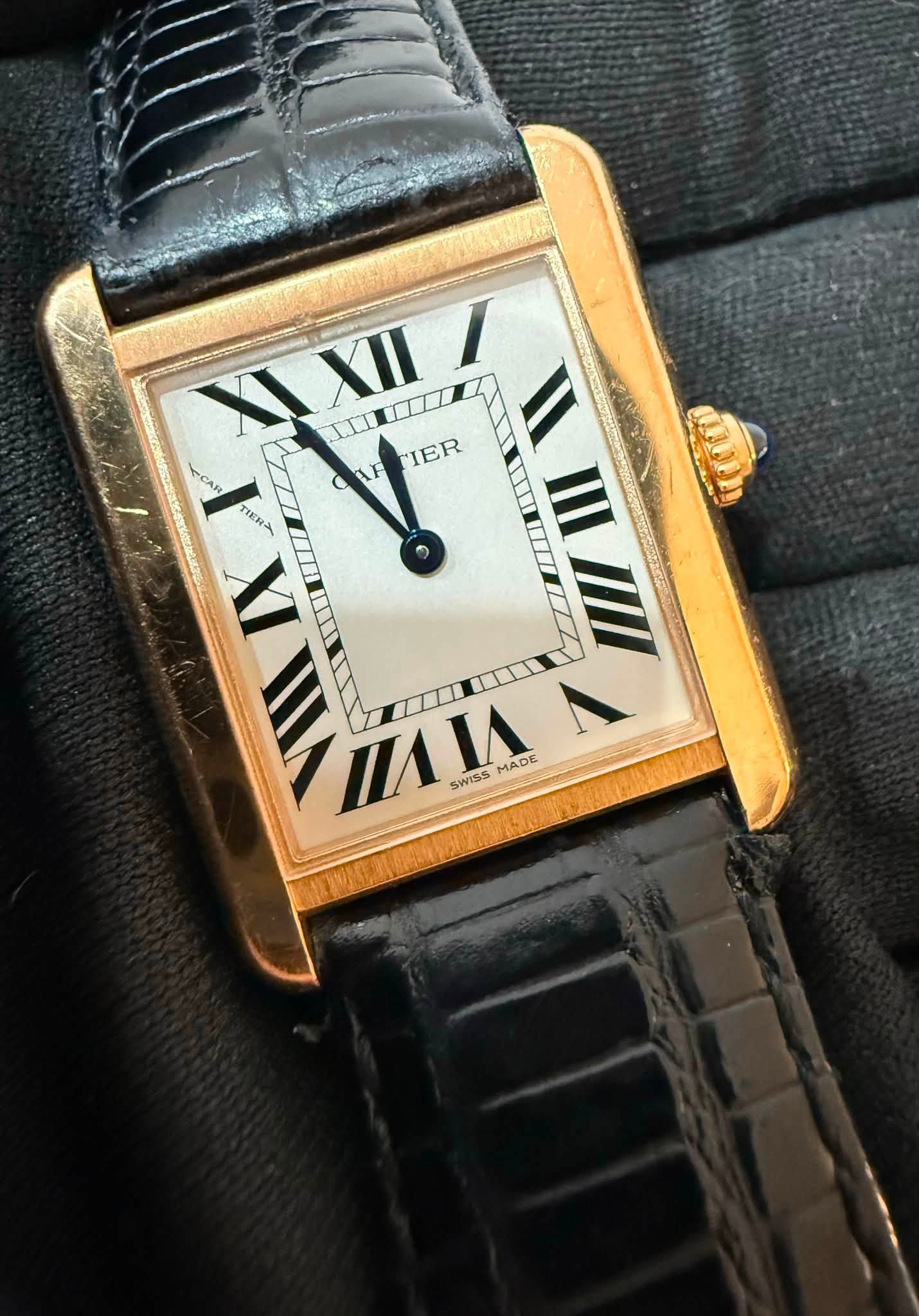 May be an image of wrist watch and text that says 'LF XII I IER II IIII T XI VII nЛИ - SWISS MADE'