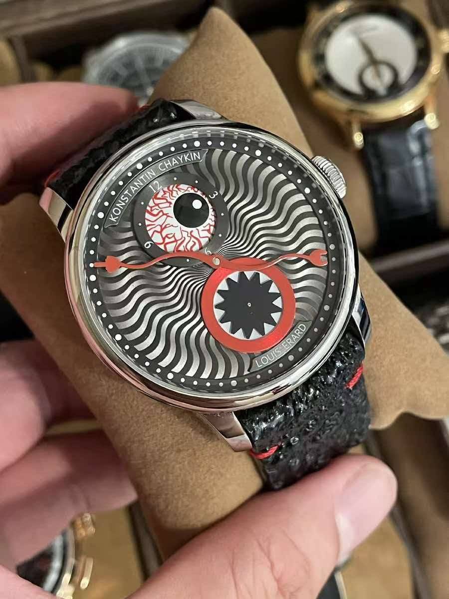 May be an image of wrist watch and text that says 'CHAYKIN KONST KONSTANTIN STANTIN ANTIN LOUIS LOUISERARD ERARD'