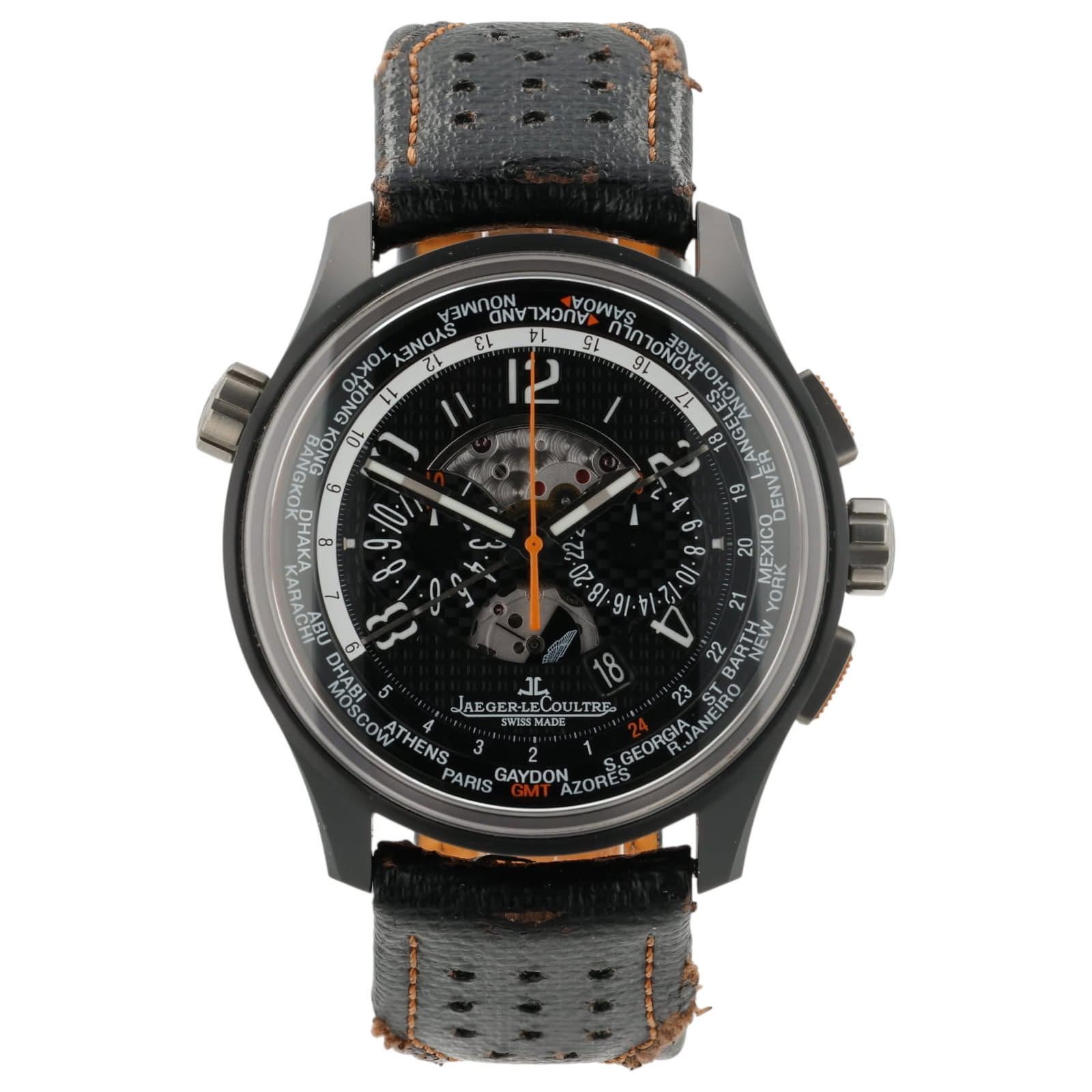 May be an image of wrist watch and text that says '9L MAAAN 11 81 시번 6L SNEUS SANNN 24 EL KANO ANA 1L ב 9 שרמפ IL 12 P 6 10 HAp DHABI 5 18 JAEGER-LECOULTRE SWISSMAD JAEGER-LE…