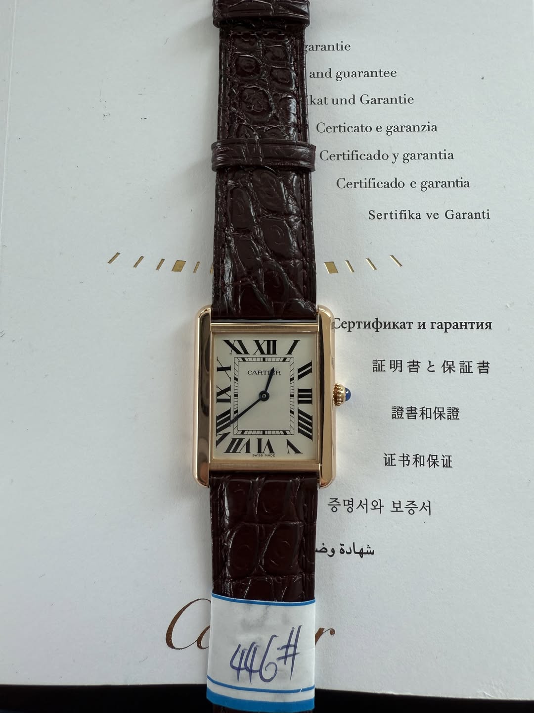 May be an image of wrist watch and text that says 'arantie andguarantee and guarantee katundGarantie kat und Garantie Certicato garanzia Certificado y garanlia Certificado e…
