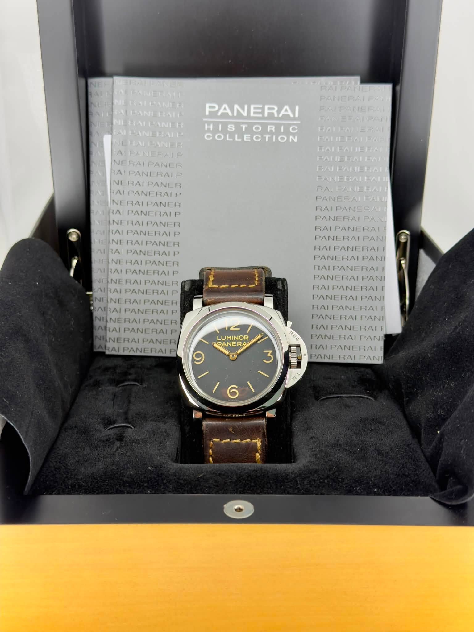 May be an image of wrist watch and text that says 'TEANENAIT IEANEEATE PANERAI HISTORIC COLLECTION RALEADEEST HATEALETAN HALFALBERAN ATFANEFAT NE BALPANER PANERAIP PANER PANERAIP…