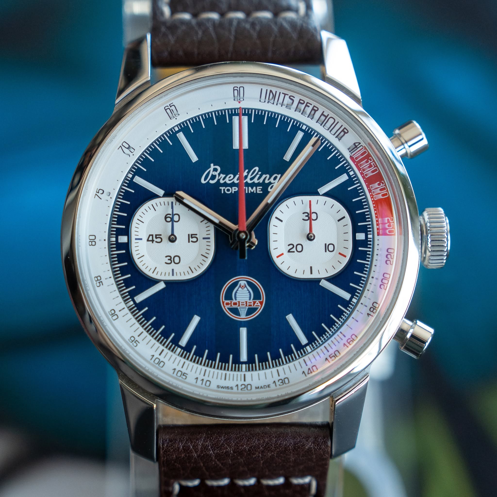 May be an image of wrist watch and text that says 'ក 0 UNITS UNITSPER PER お菓い3 HOUR 78 75 Brei Breitling ling TOP IME 11 60 80 ! O ស COERA A ဟ SWISS 120 MADE A0'