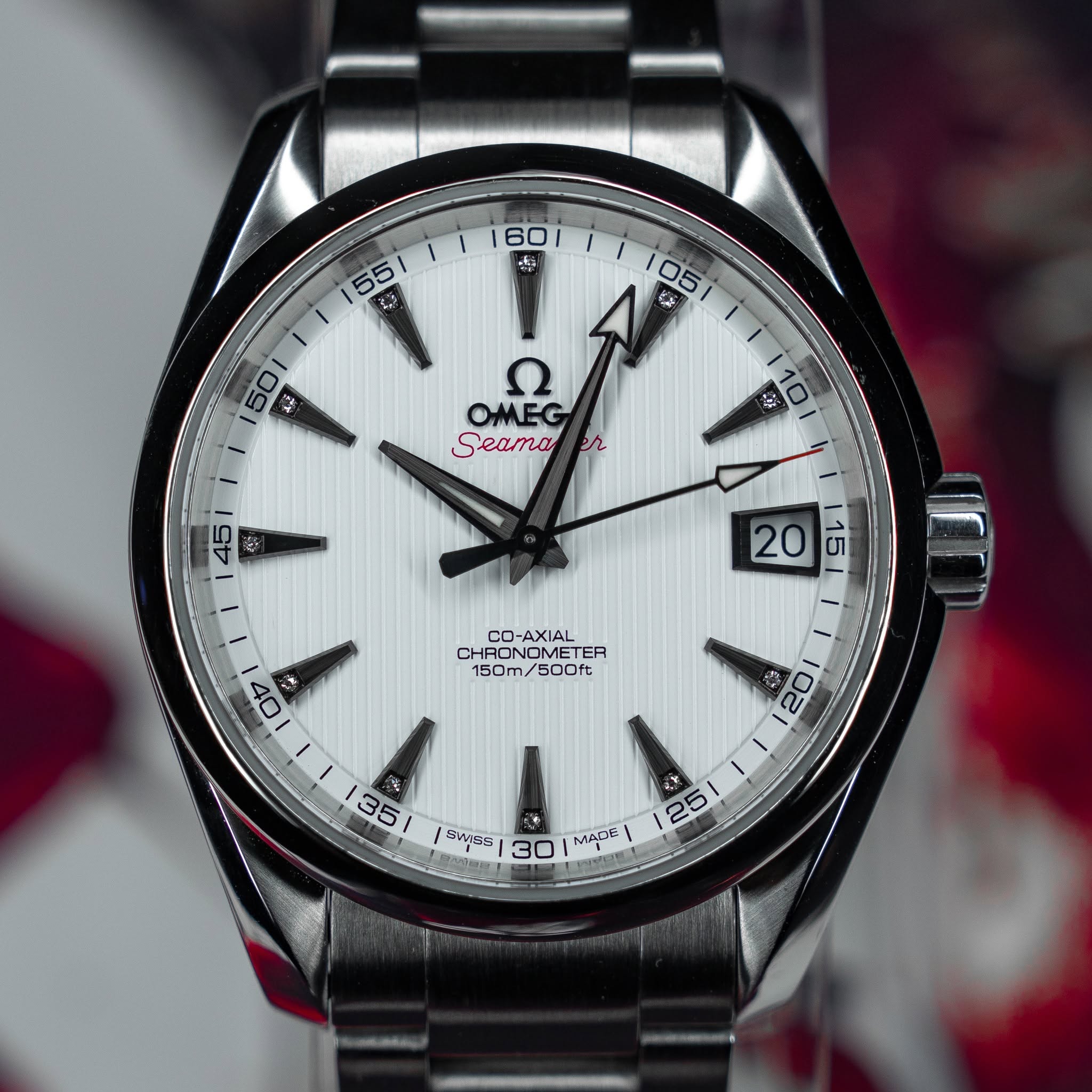 May be an image of wrist watch and text that says 'I 160 f 55 えろ Aи 05 05 樂 使 Ω OMEG Seamaer ደሲ . CO-AXIAL CHRONON CHRONOMETE CHRONOMETER OMETER CHAC 150m/ 150m/600ft 500ft o. 35…