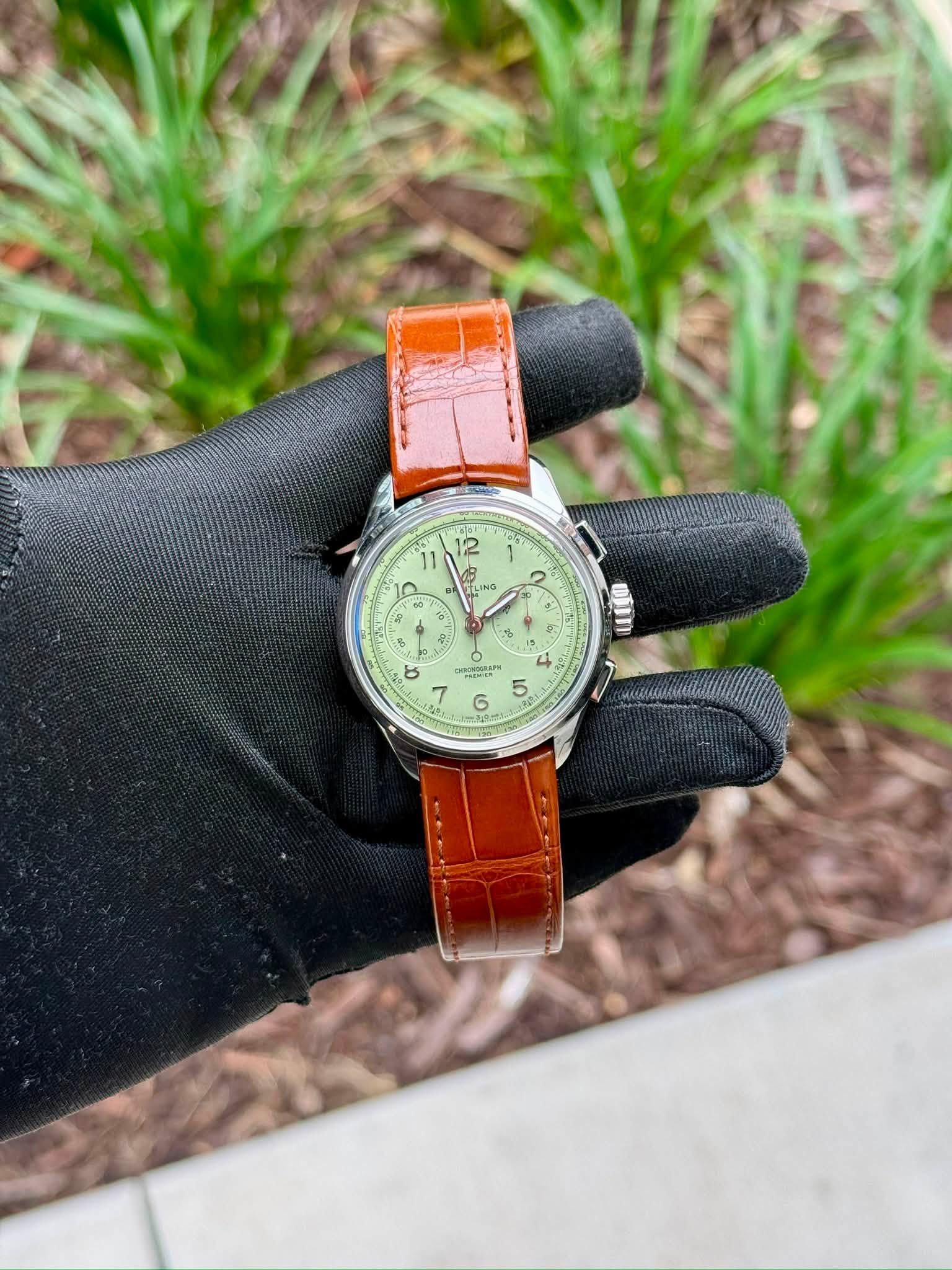 May be an image of wrist watch and leather