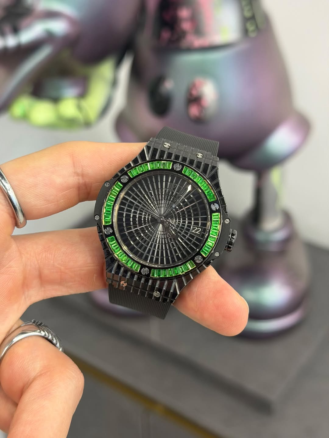 May be an image of digital watch and text