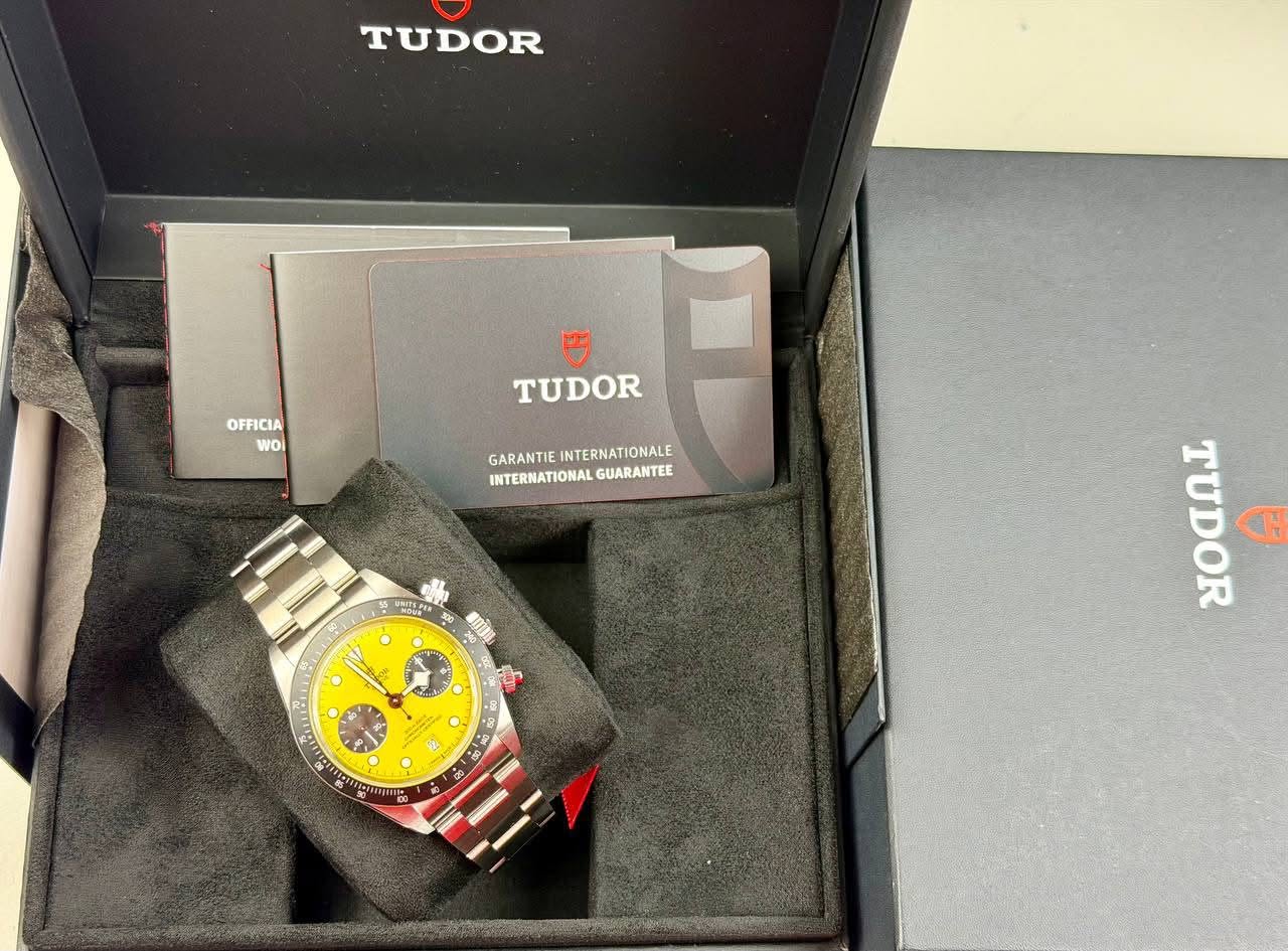 May be an image of wrist watch and text that says 'TUDOR OFFICIA woi TUDOR GARANTIE NTERNATIONALE GARANTIEINTERNATIONALE TIONALE INTERNATIONAL INTERMATIONALGUARANTEI GUARANTEEโฆ