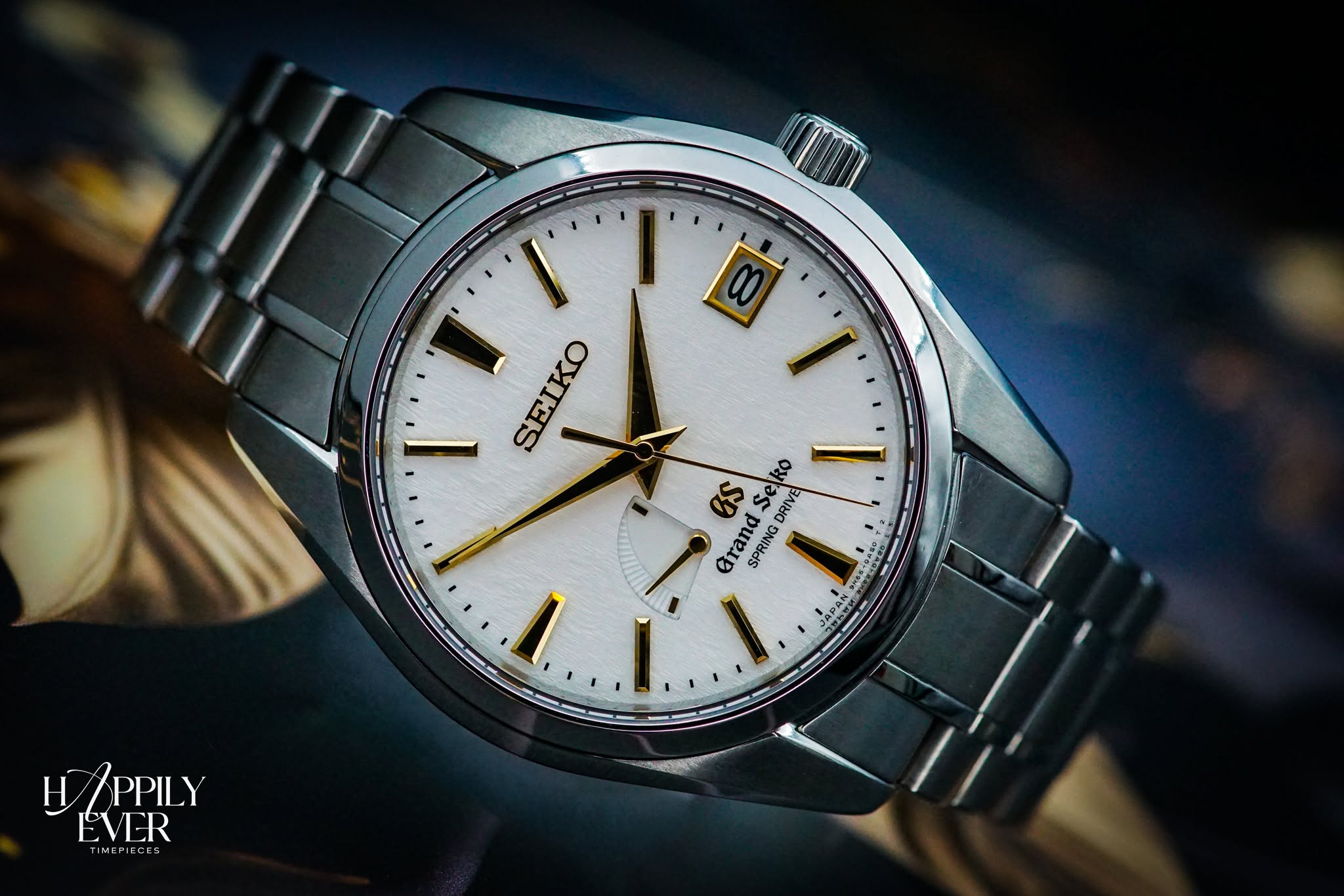 May be an image of wrist watch and text that says 'SETKO OS selko RO DRIVE Grand SPRING በውደልዙ 特茶理 mblи HPPILY H PPILY EVER TIMEPIECES EC'