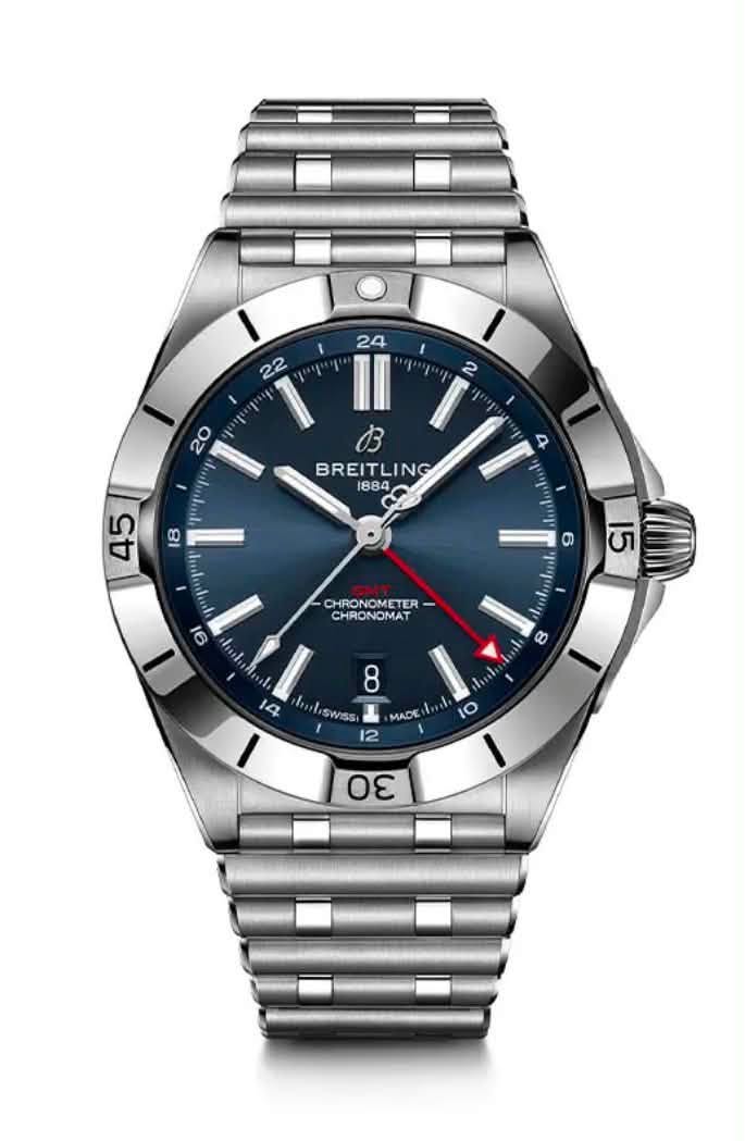May be an image of wrist watch and text that says ' II B BREITLING ushutent 16 15 CHRONOMETER- CHRONOMAT 9 ihetate nh 8 14 MADE I0 8 SWISS 12 س Yu'