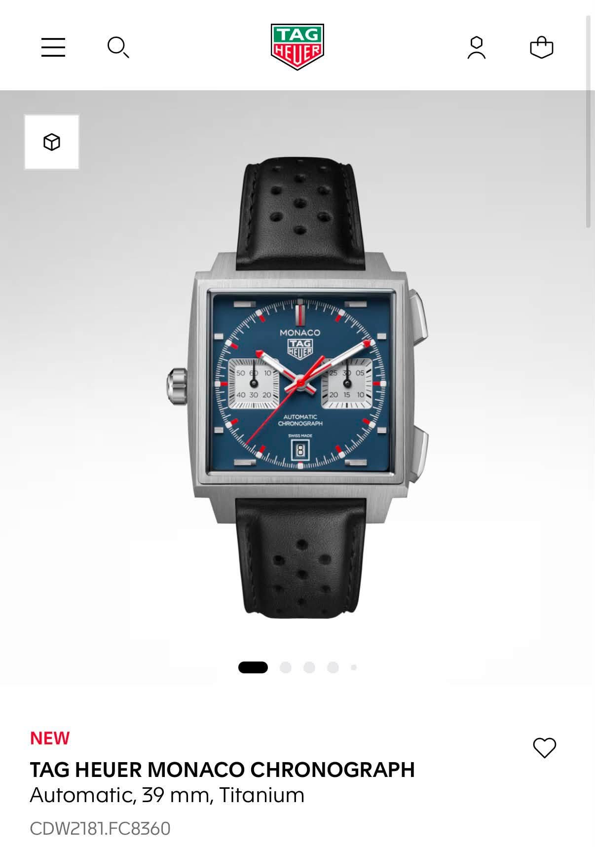 May be an image of digital watch and text that says 'TAG HETER MONACO cO TAG TAG T ENNIMA 万童心 20 10 AAЛOMAT DRONOGRAPH 8 NEW TAG HEUER MONACO CHRONOGRAPH Automatic, 39 mm, Titanium…