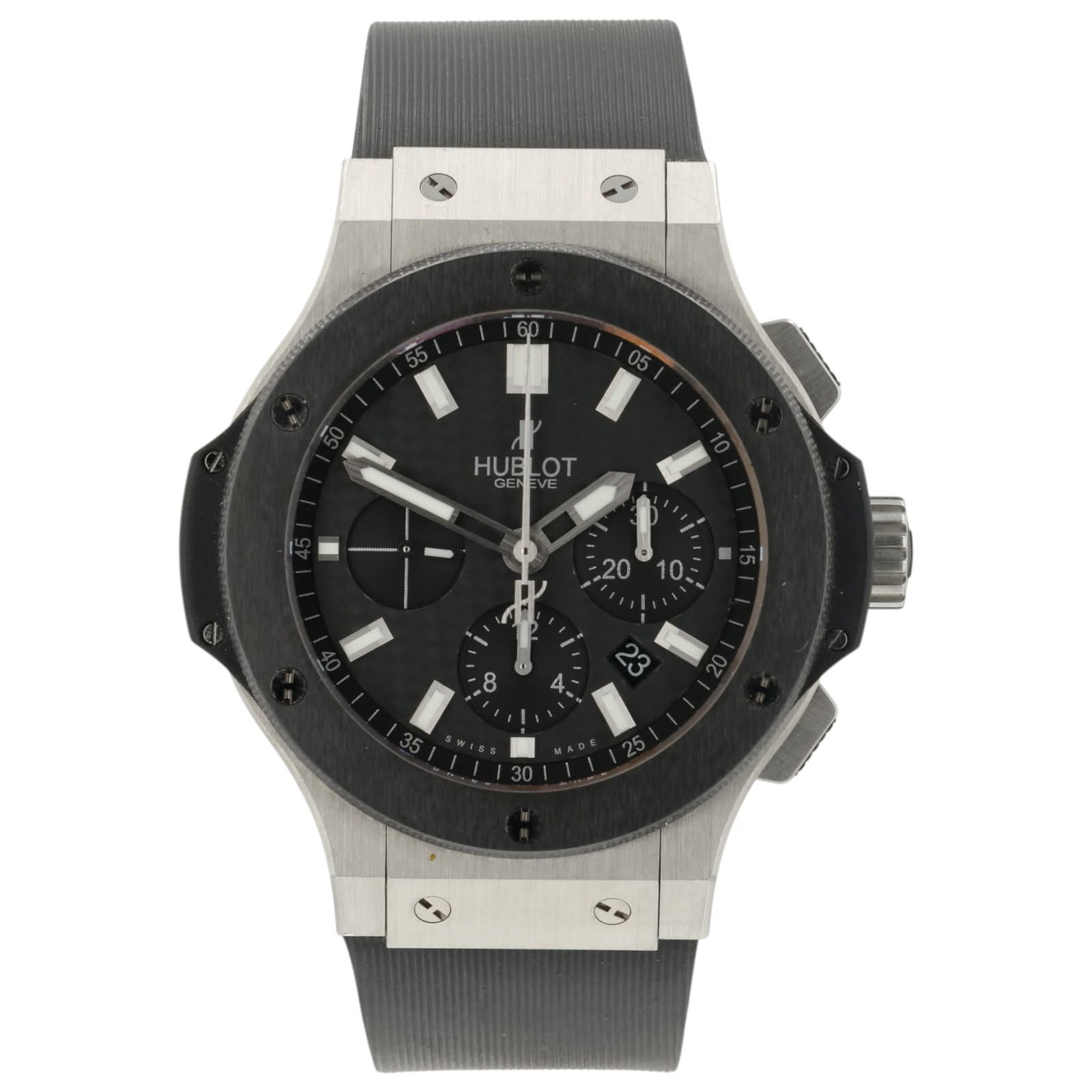 May be an image of wrist watch and text that says 'HUELOT HUE GENEVE OT GEN 三2010三 10: =20 I 23'