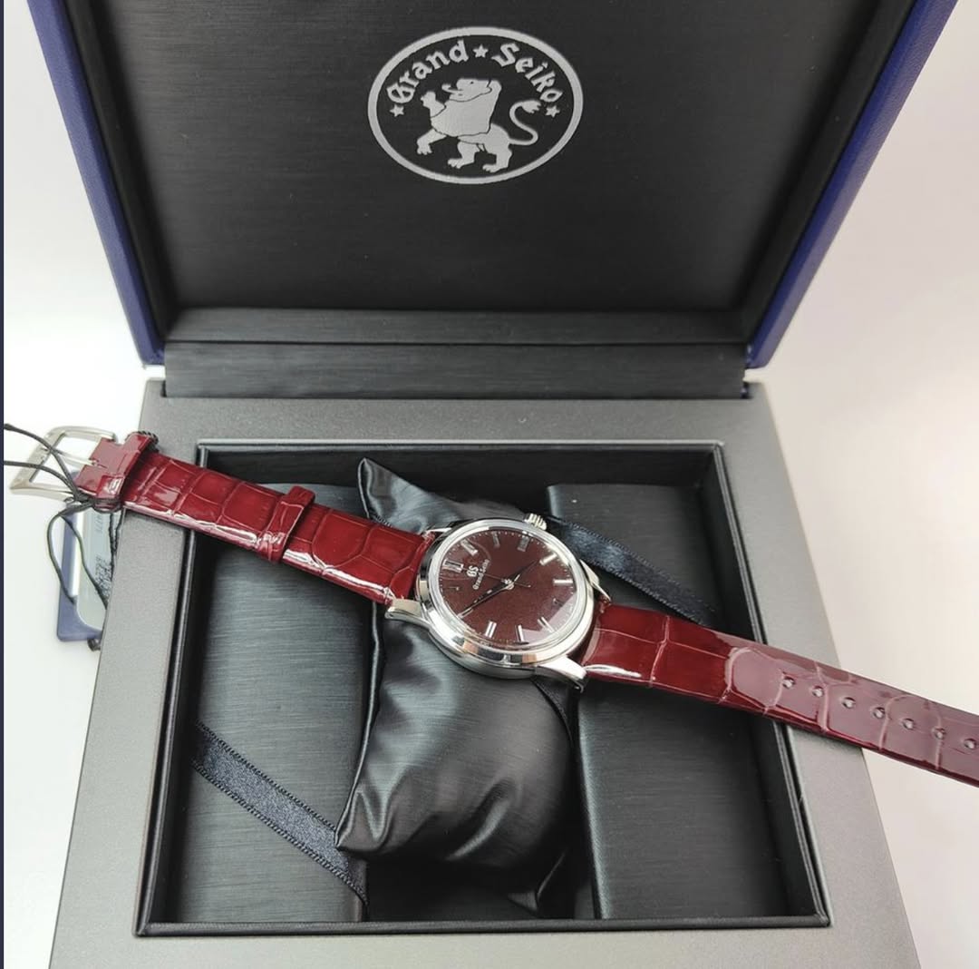 May be an image of leather, wrist watch and text