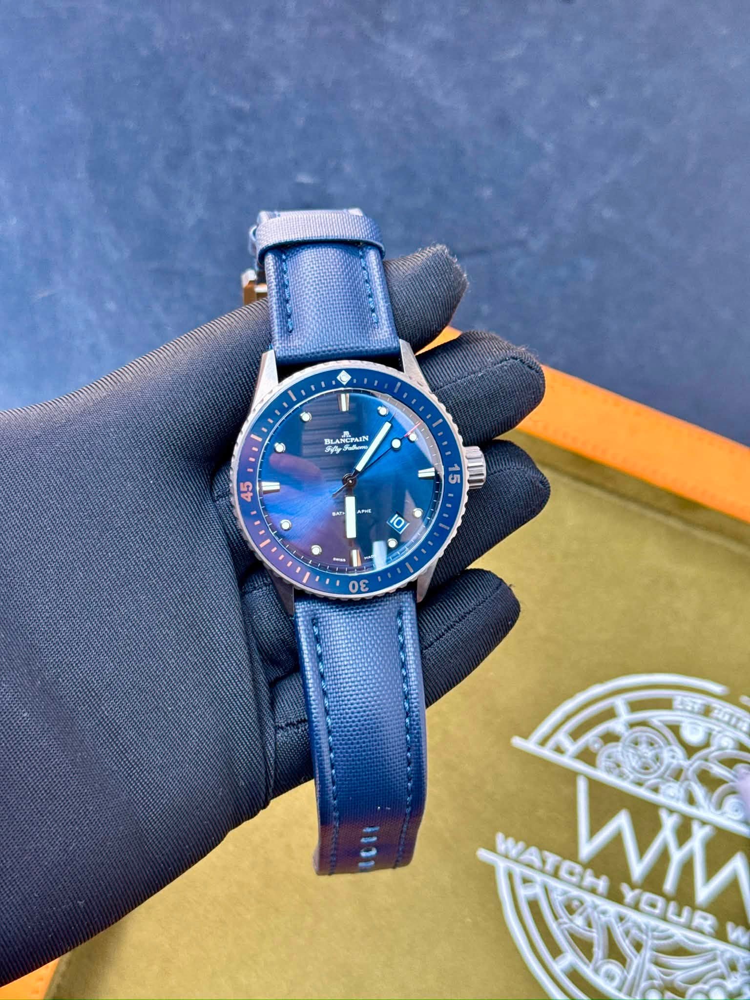 May be an image of wrist watch and text that says 'BLAN BLANCRAIN ANG HAIN PAIIN UT ቃስ 45 15 II Lah 10 θε 1. যाর WATCH WiM YOUR'