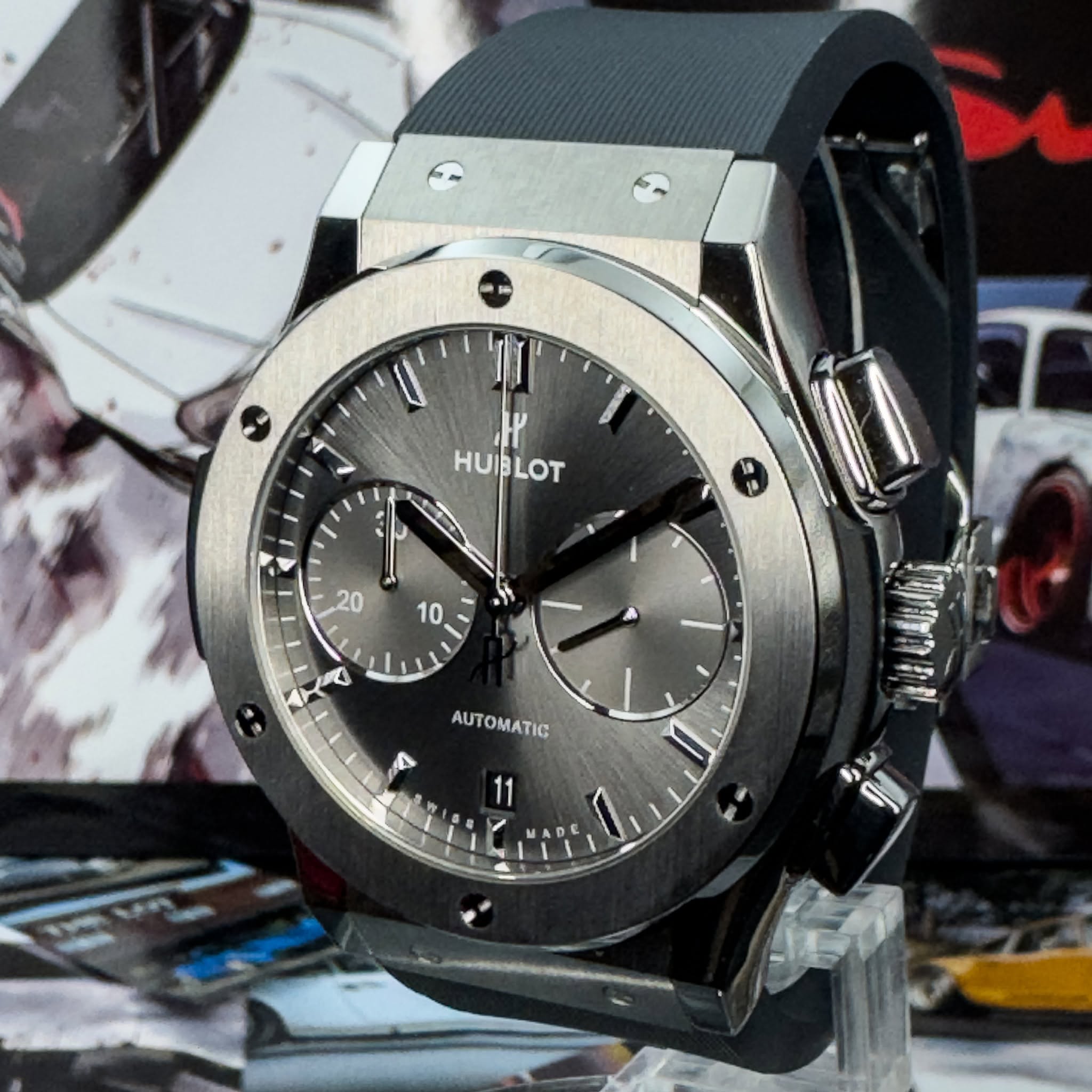 May be an image of wrist watch and text