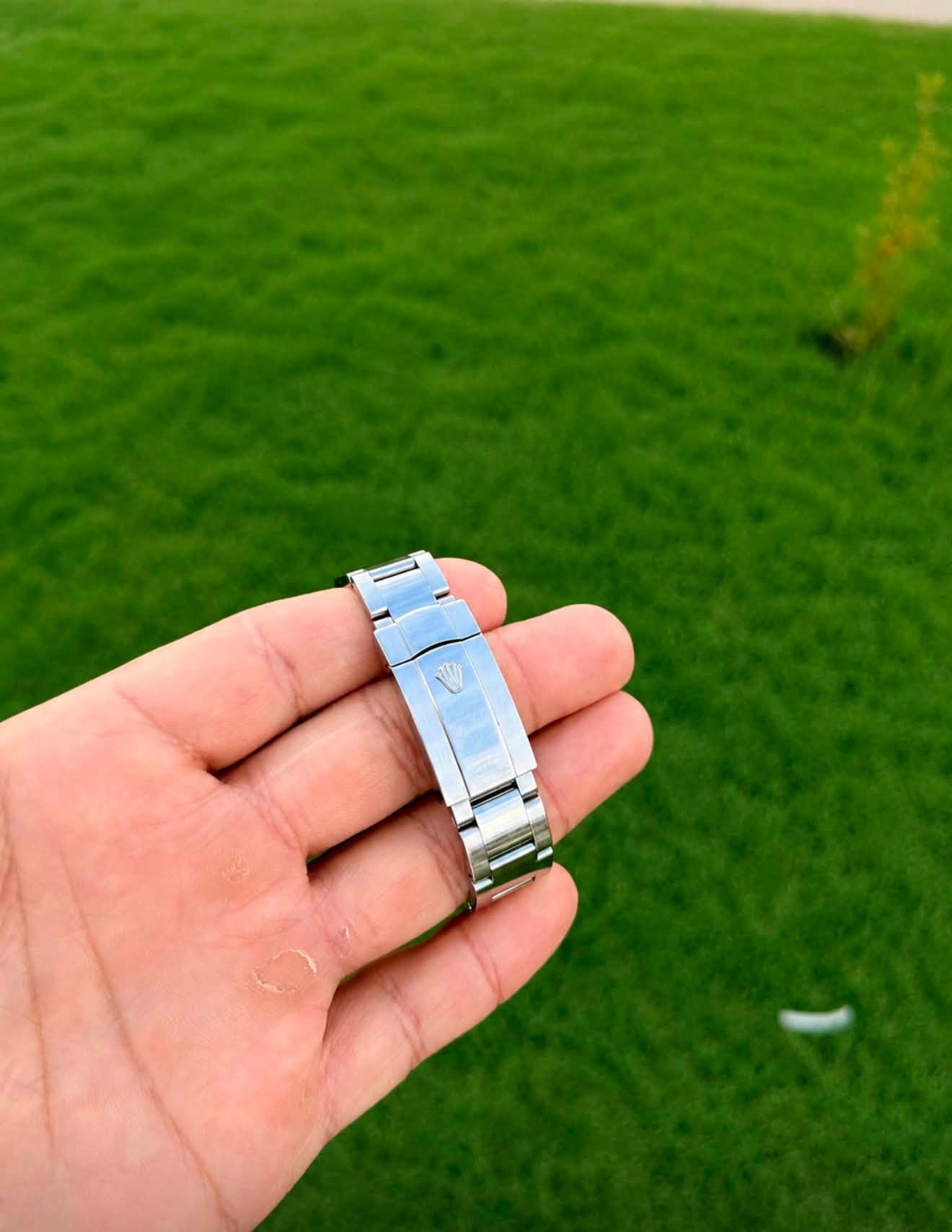 May be an image of digital watch and grass
