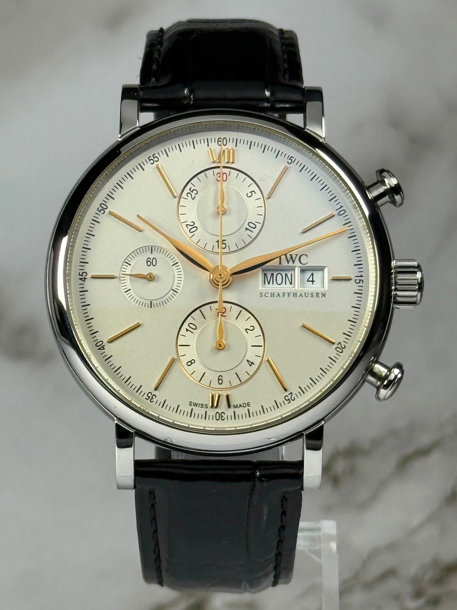 May be an image of wrist watch and text that says '55 60 I I WC MON 4 SCHAFFHAUSEN 10 ١ 8 D 4 6 35 SWISS MADE ADE 30 25'