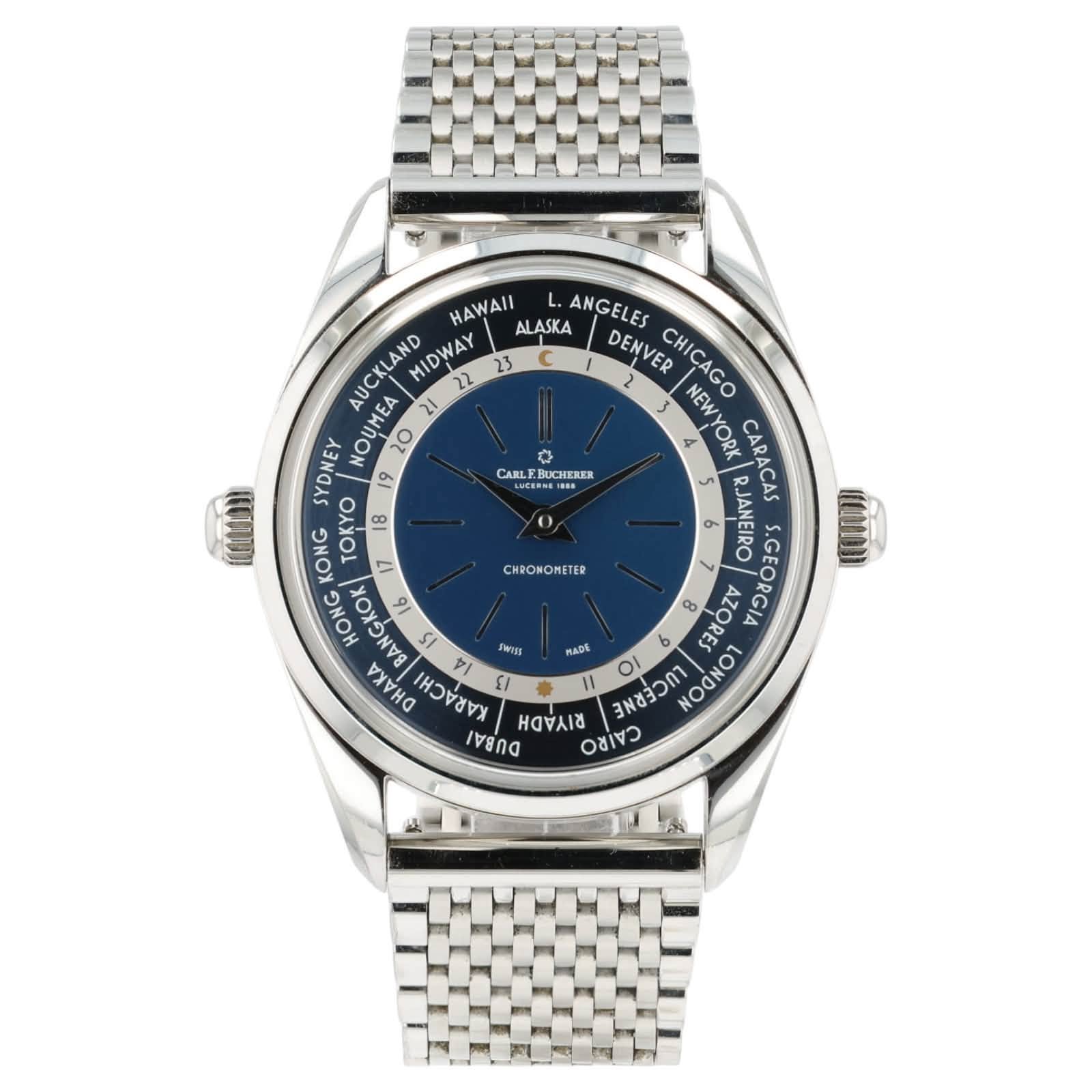 May be an image of wrist watch and text that says 'CARLE EBUCHERER UCTUERER LUEERNS O HAWAII ALASKA DENVER CHICAGO ANGELES AUCKLAND MIDWAY 22 SSNYYS 10 20 NEWYORK CARACAS ၁ OOOOO…