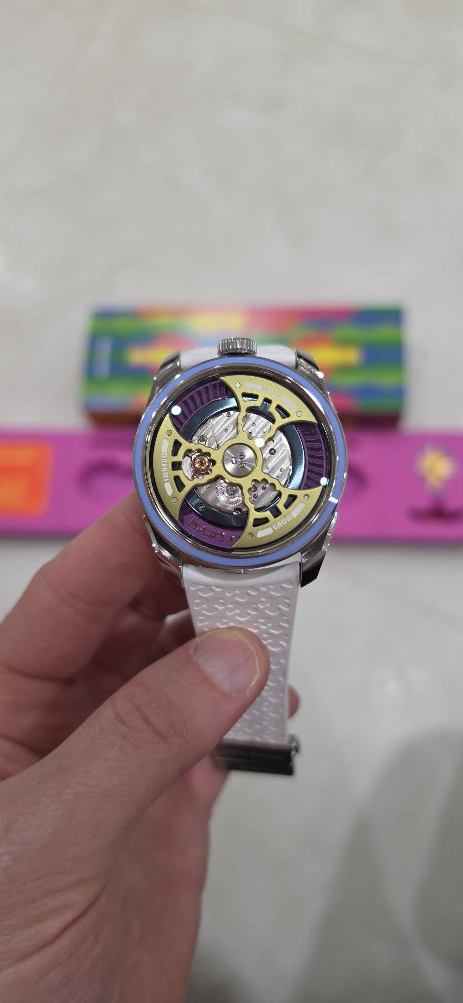 May be an image of digital watch and text