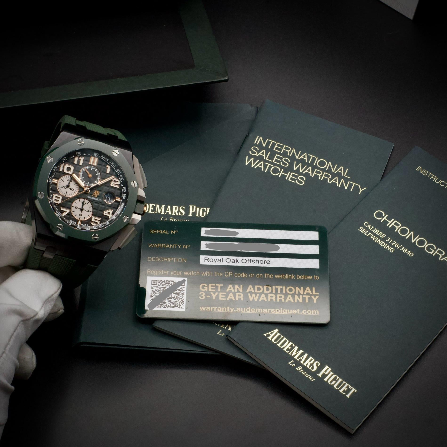 [WTS] Audemars Piguet Royal Oak Offshore Chronograph 44mm Ceramic Green Dial 26405CE image