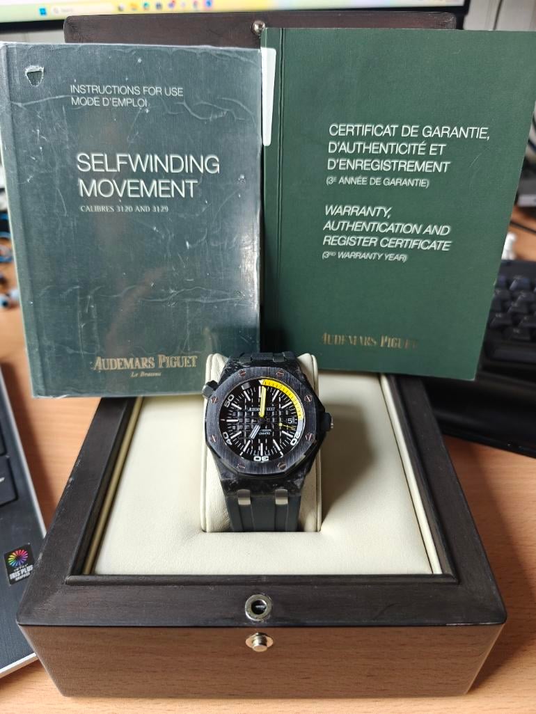 [WTS] Audemars Piguet Royal Oak Offshore Diver Carbon 15706AU – $22,488 Shipped (2013 Box & Papers) image