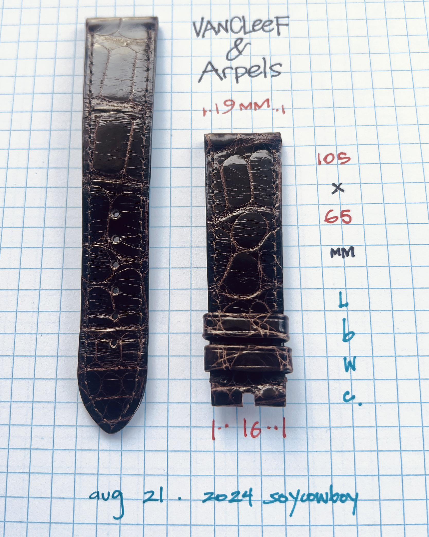 [WTS] Van Cleef & Arpels Leather strap 19mm media