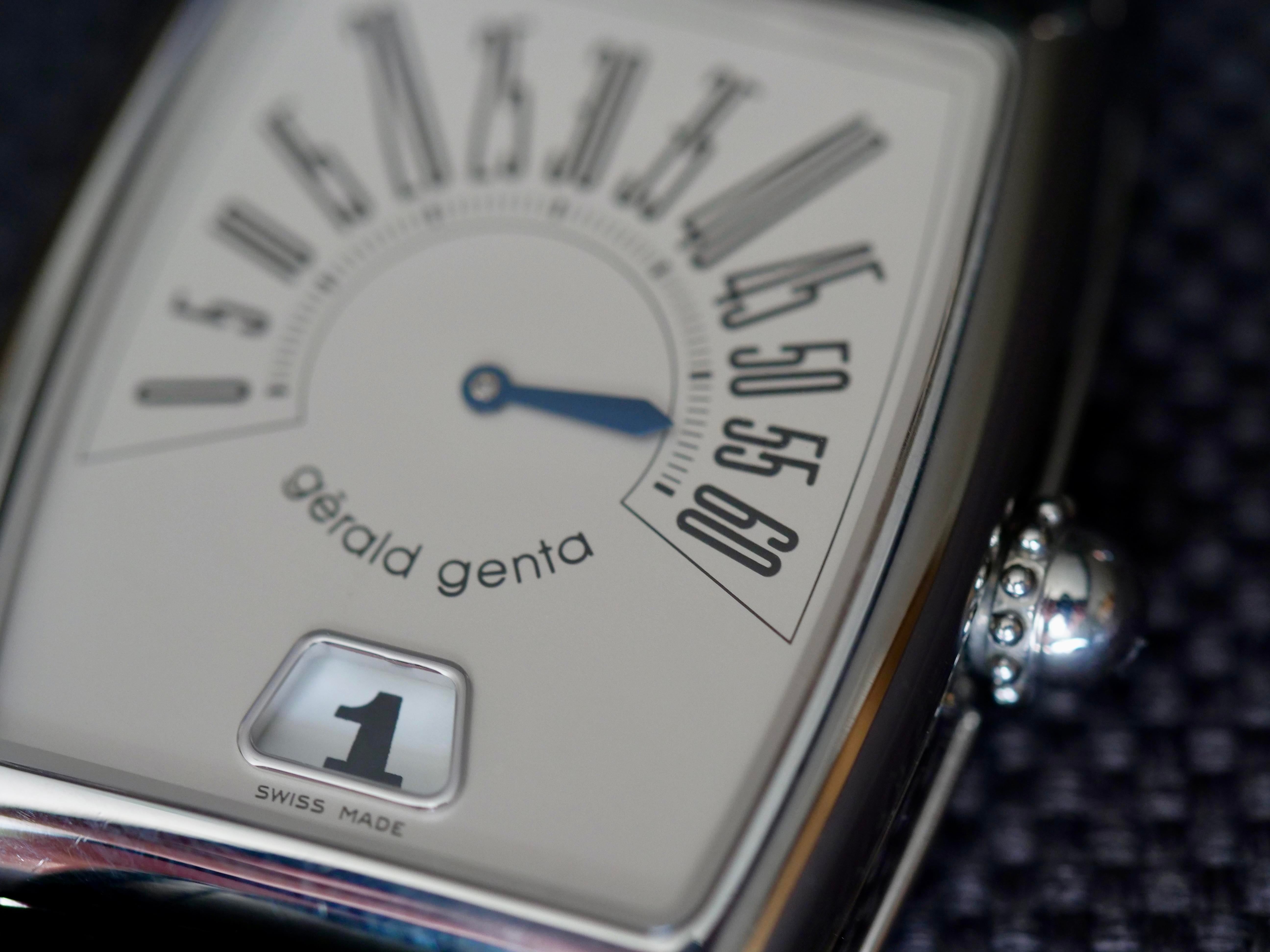 [WTS/WTT] Gerald Genta Arena Retro Solo Jump Hour Watch - Box + Paper image