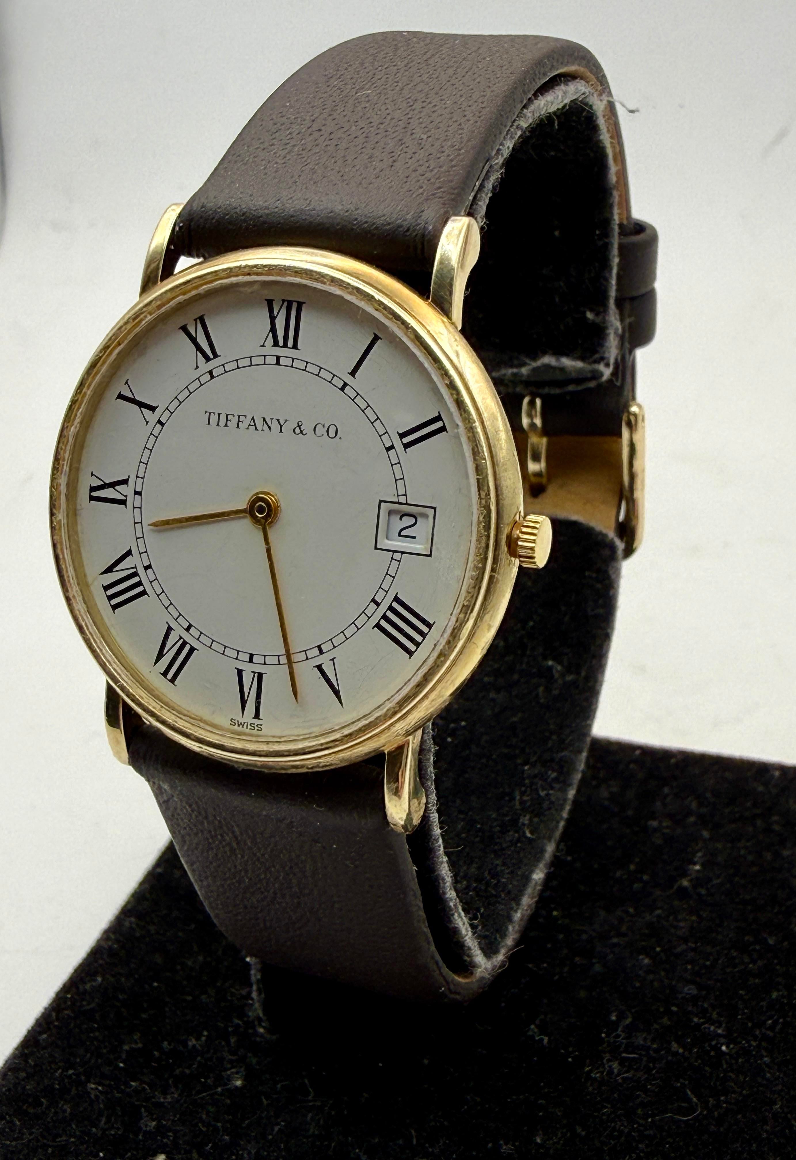 [WTS] Tiffany & Co. 14K Roman Dial Quartz 31mm (12 g of solid gold, offered under melt value!) image