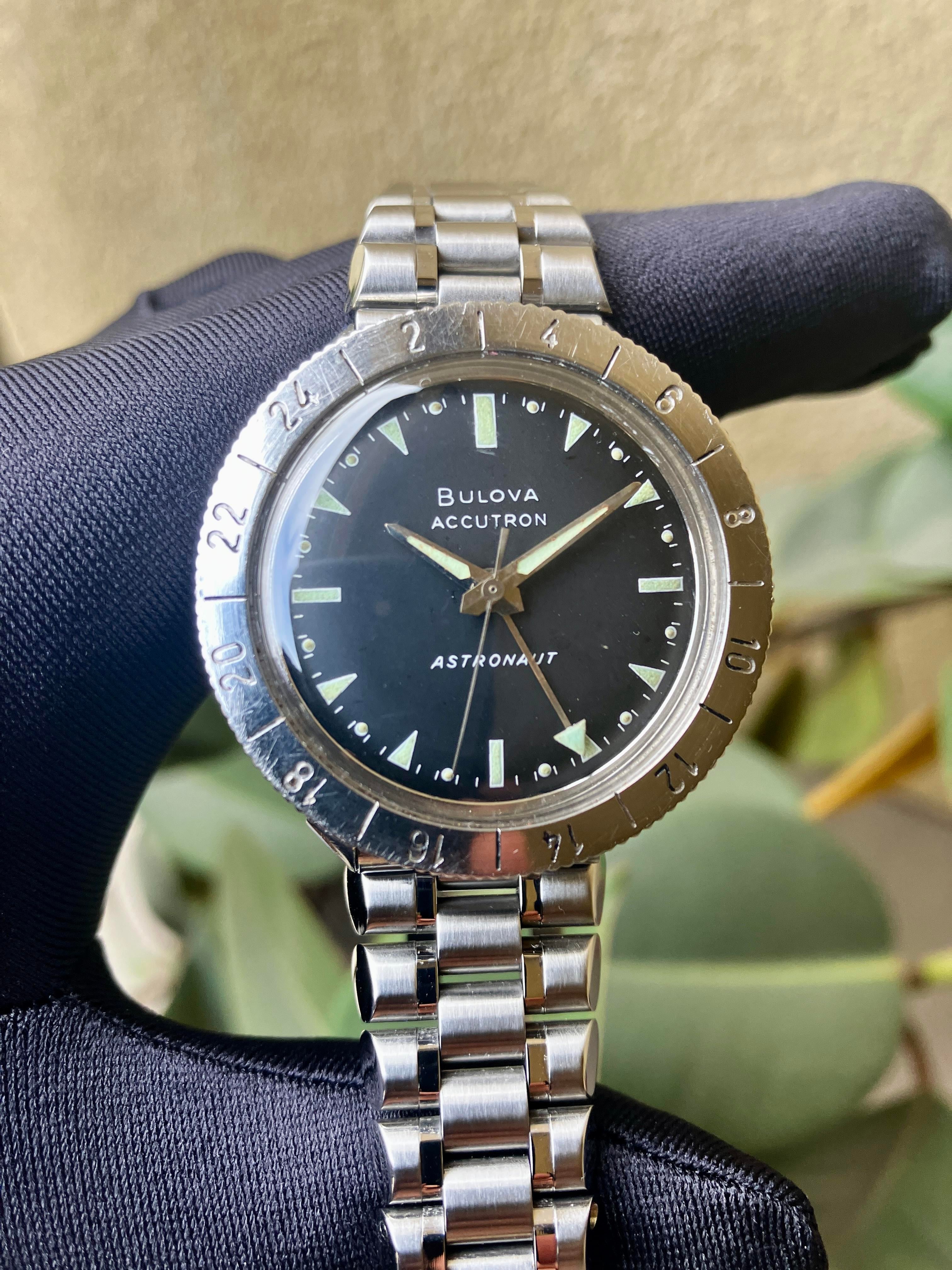 [WTS] Smoothness limit approaching Santana/Rob Thomas: Bulova Accutron Astronaut GMT from 1967, 38mm, professionally serviced, on brand new Forstner bullet bracelet image