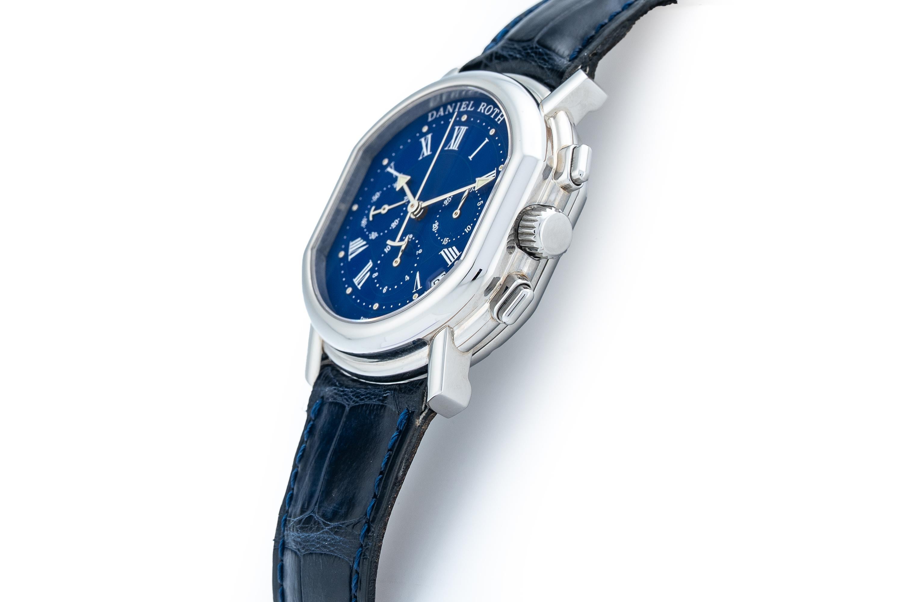 [WTS] Daniel Roth Master Chronograph Ref. S247 – Blue Guilloché Dial – DR400 (El Primero based) – $13,500 image