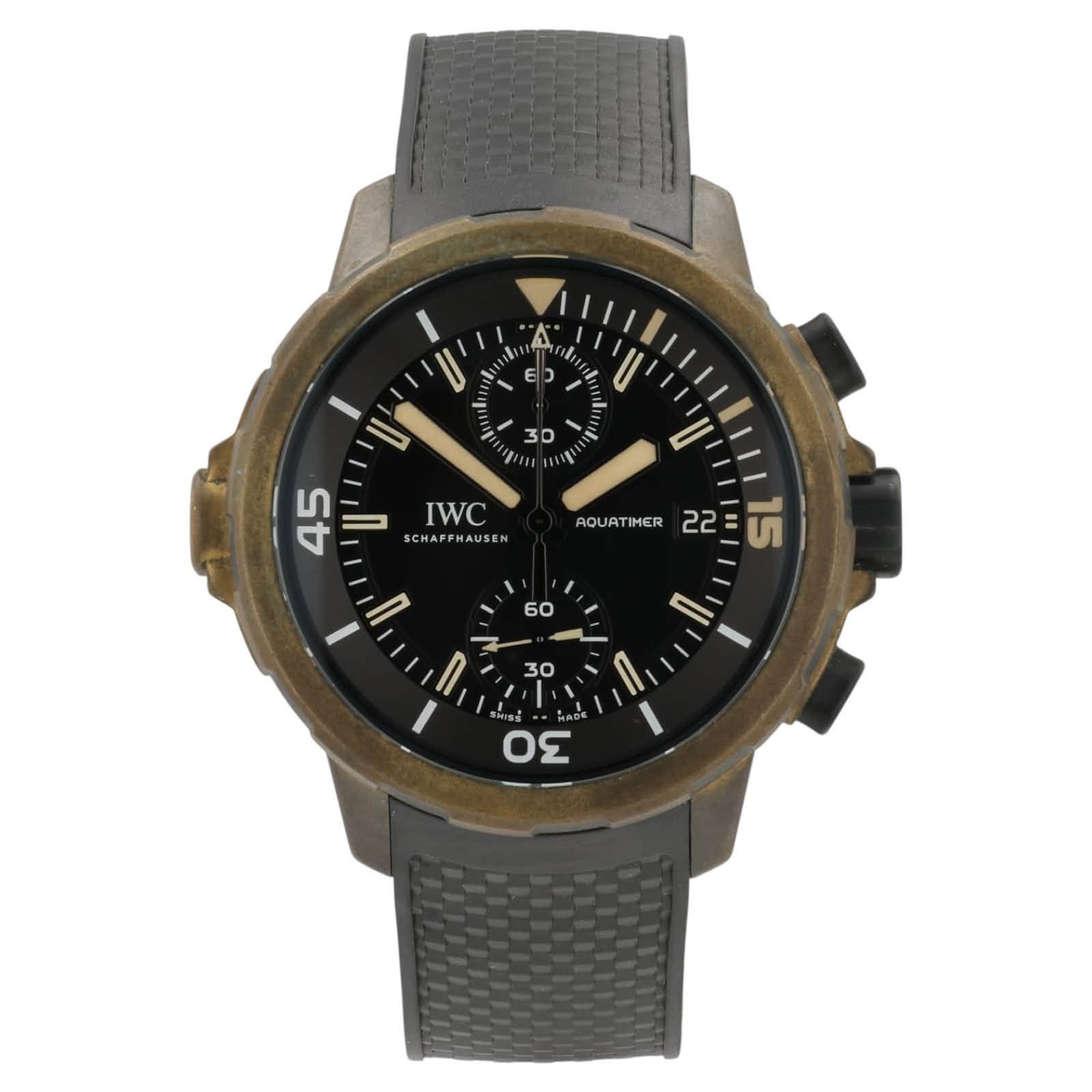 May be an image of digital watch and text that says 'A S 11 1 E U - ΠΑ 3D Bs 1601 IWC SCHAPPHAUSEN CHAP HAUSEN AQUATIHER AQU IMER 22 22ម្ ហី 45 U' 60 30 ΟΣ'