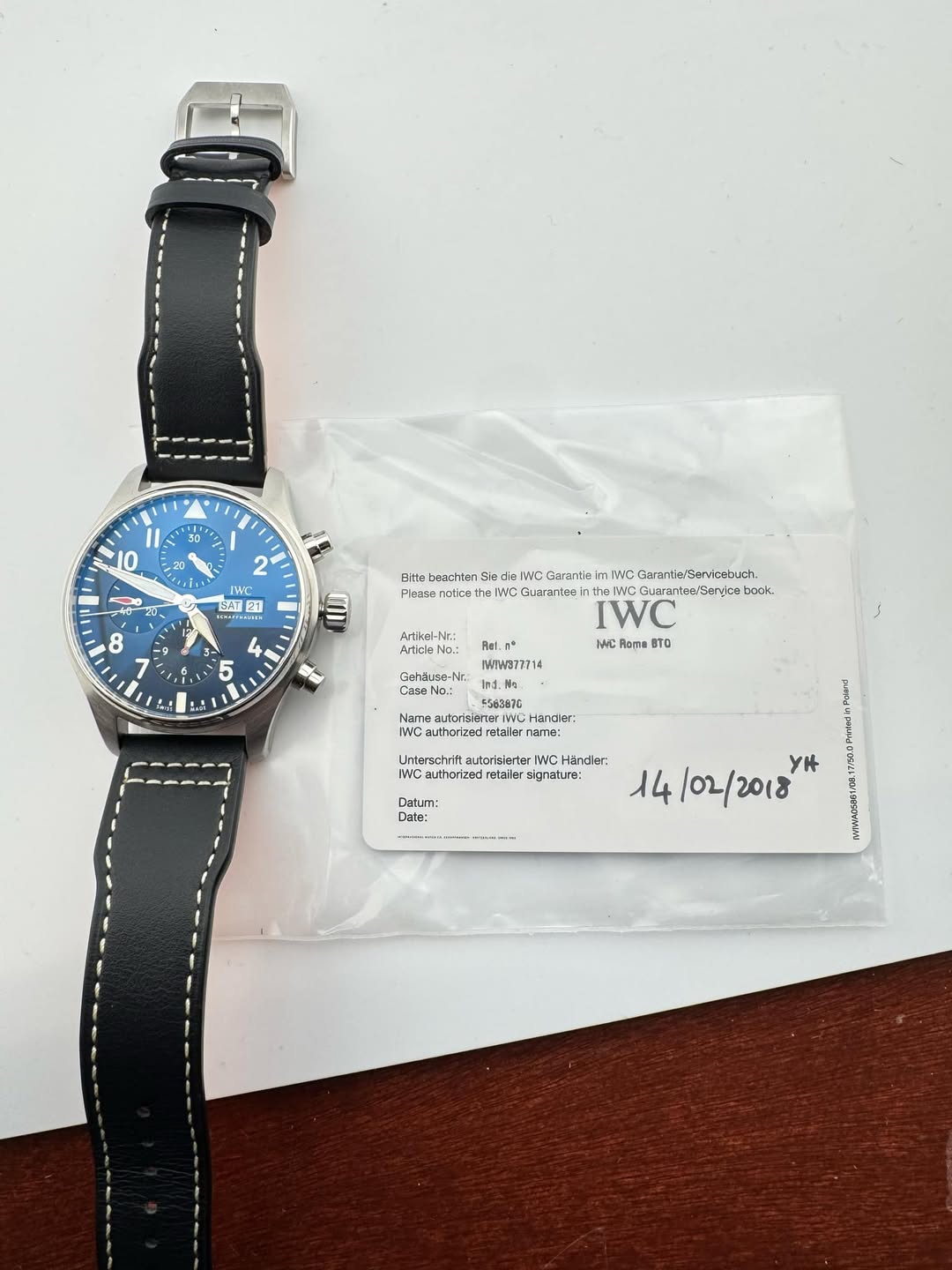 May be an image of wrist watch and text that says 'E K ぐ ل د 2 He SAT SAT 21 21 שי 11 8 7 E r 6 5 Artikal-N baathter Sie WC Gorante MC Garantie'Sarvicabuah. WC GUB than nyC…