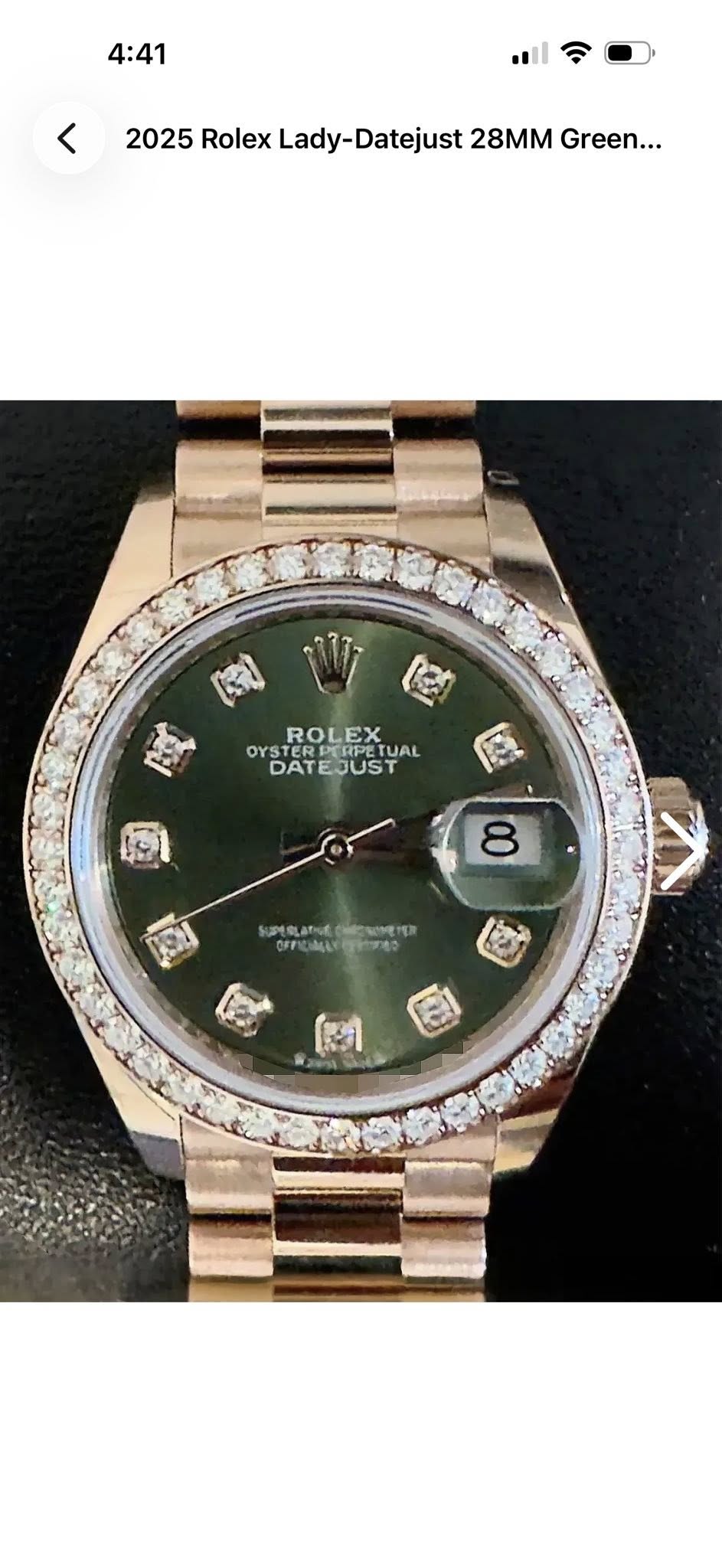 Rolex Lady-Datejust 28MM Green Diamond 279135RBR