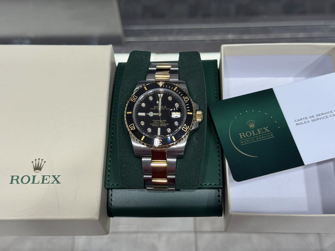 Rolex Submariner 116613LN Serti Diamond Dial