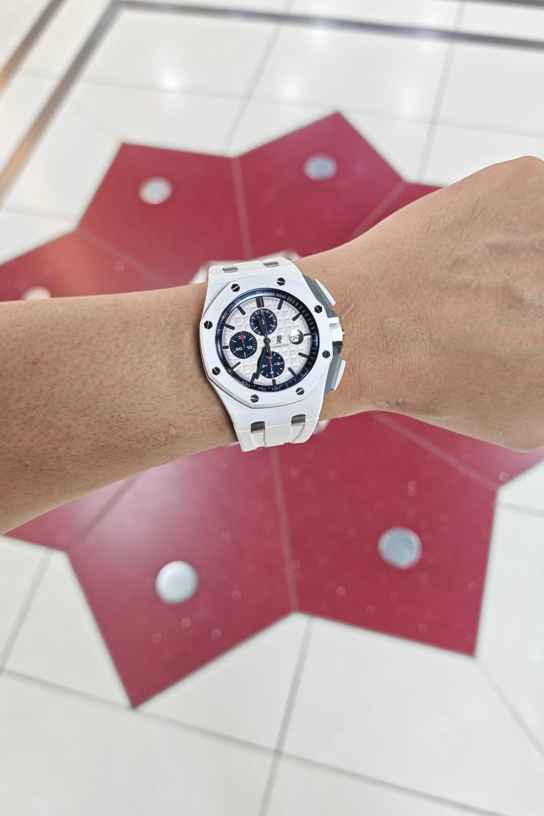 May be an image of digital watch and text