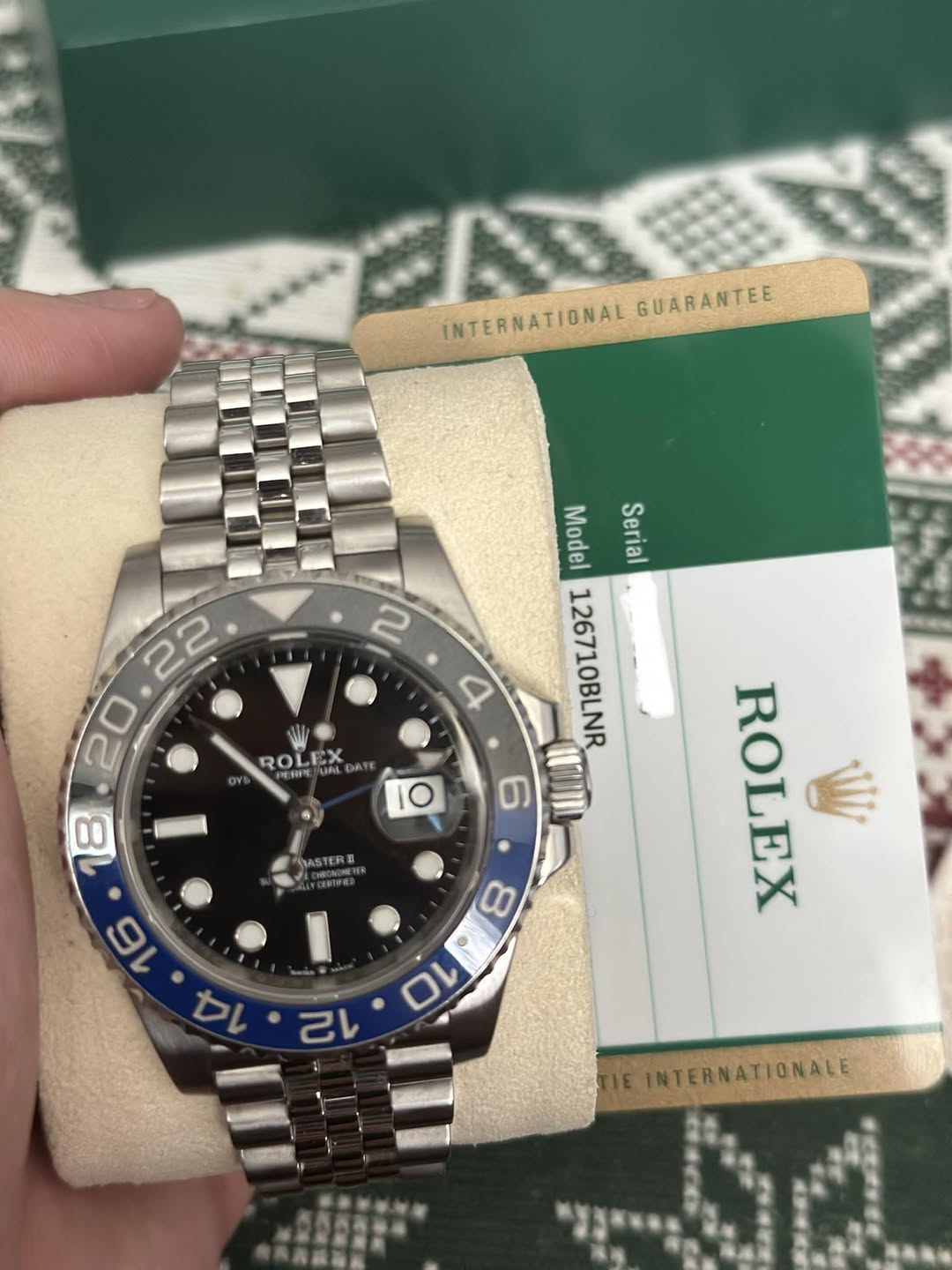 Rolex GMT-Master II Batgirl 126710BLNR
