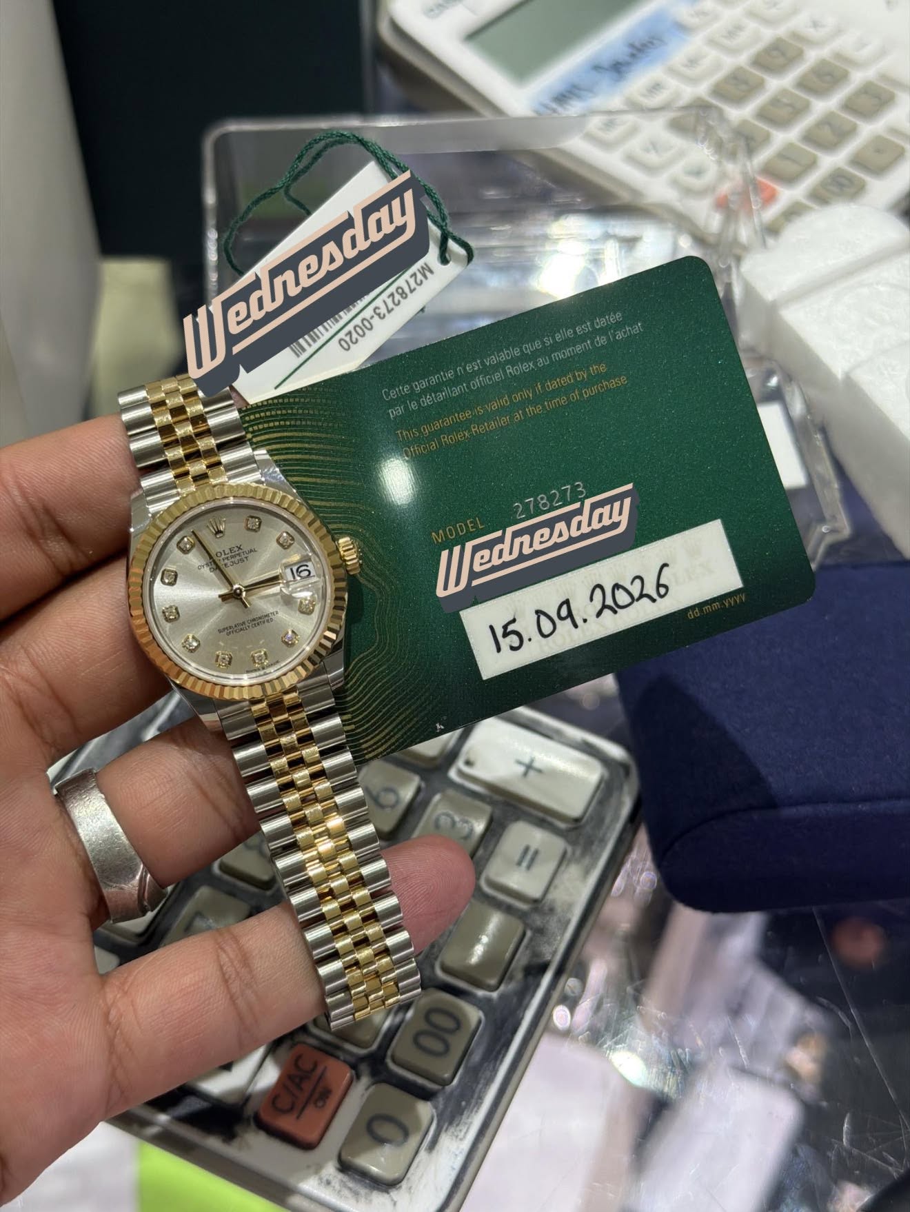 Rolex 278273 31mm silver diamond BNIB 2026