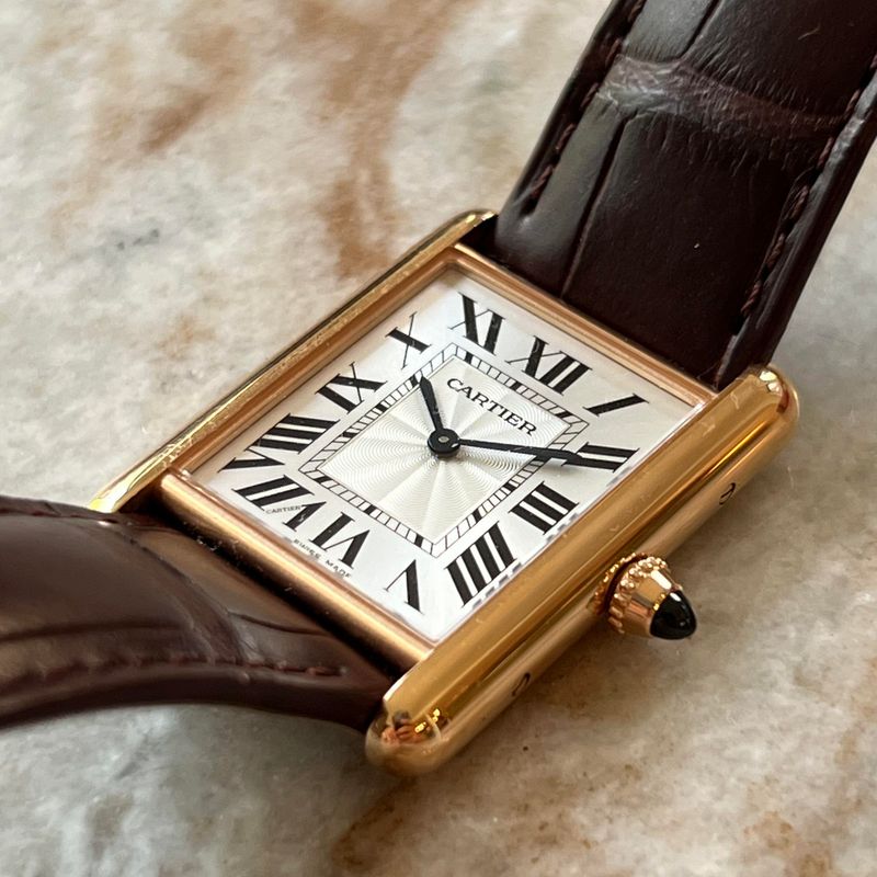 Cartier Tank Louis Cartier Large Manual Rose Gold / Silver WGTA0011
